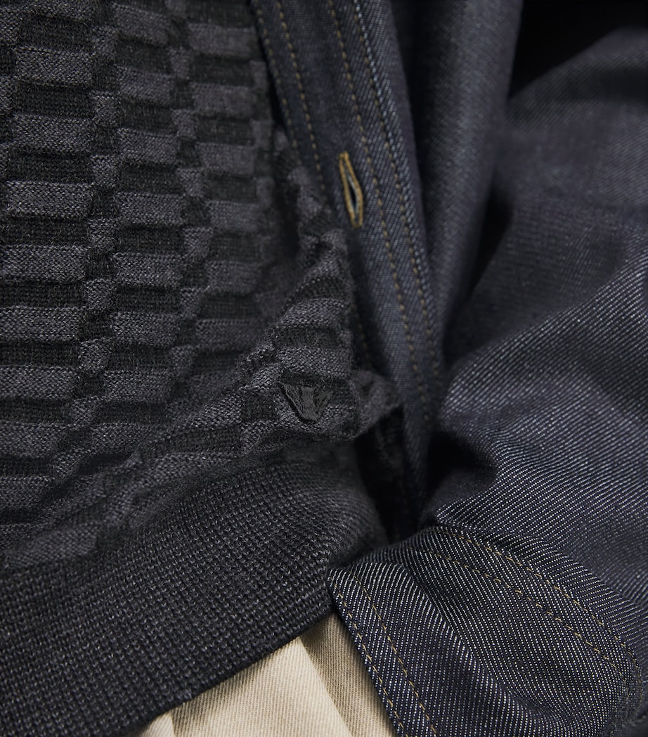 Virgin Wool Op-Art Sweater FC101 Image 6