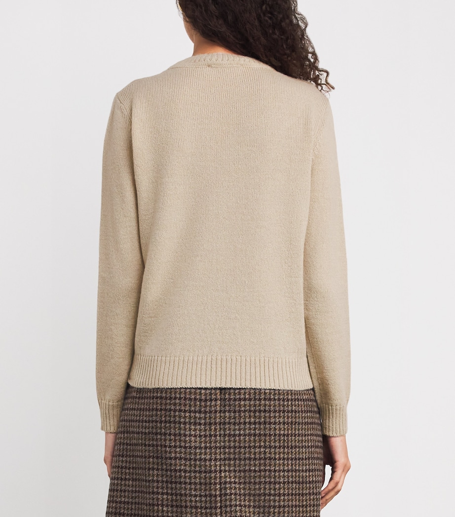 Jacquard Dog Sweater SAND Image 4