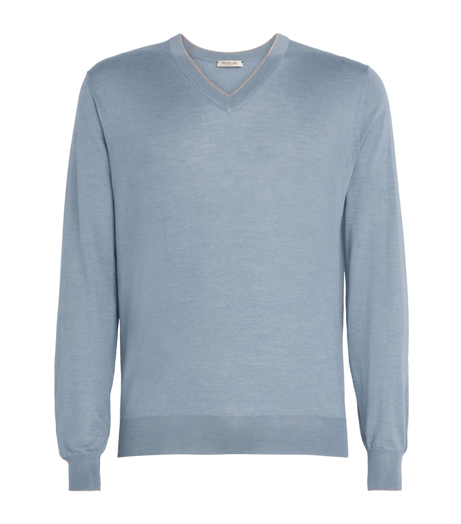 Cashmere V-Neck Sweater J.13 SHARK J25/26 Image 1