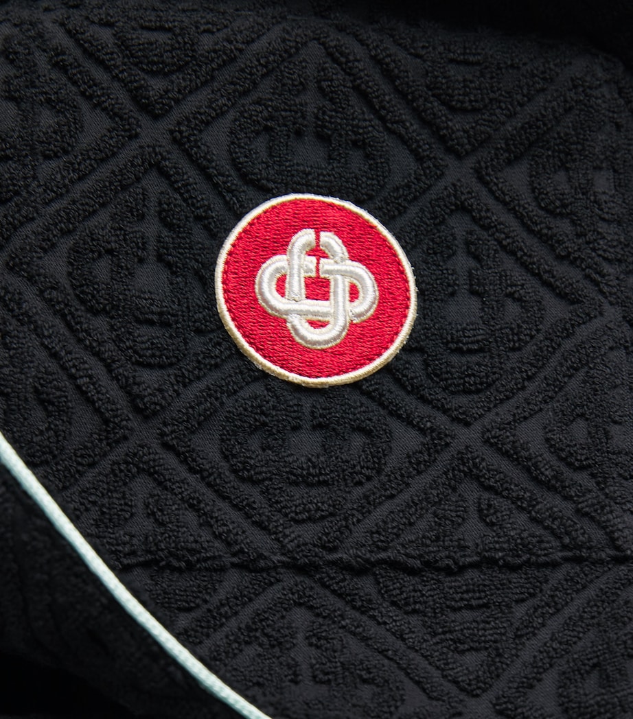 Towelling Monogram Shirt BLACK Image 5