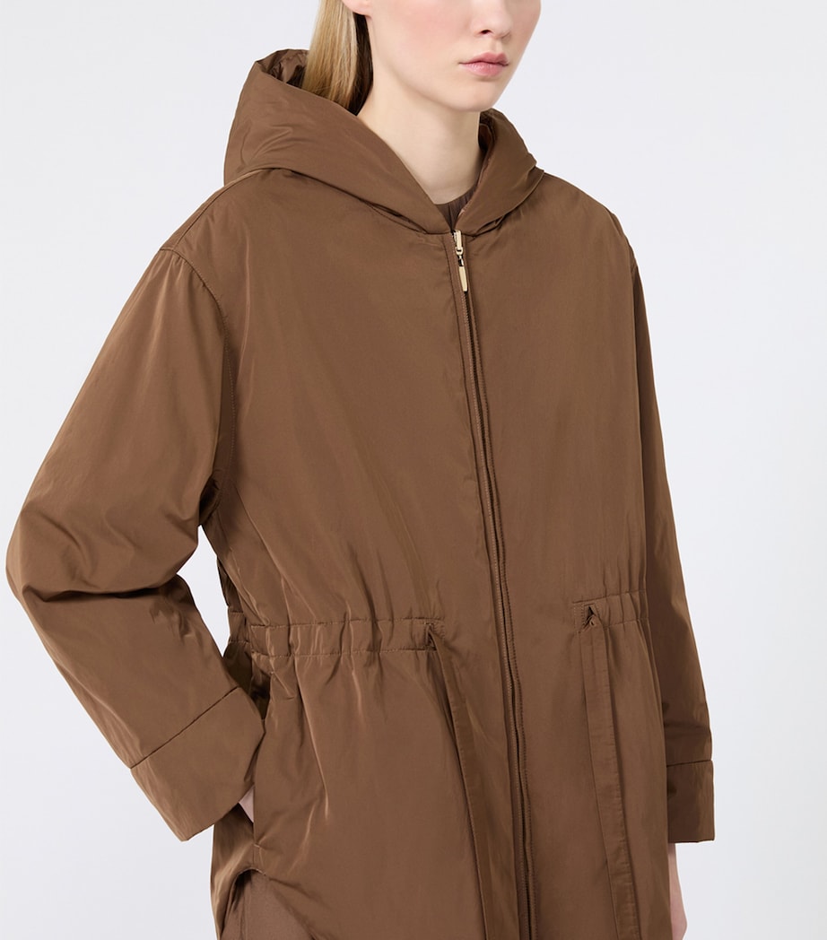 Max Mara Womens Water-Repellent Reversible Parka Honey Image 7