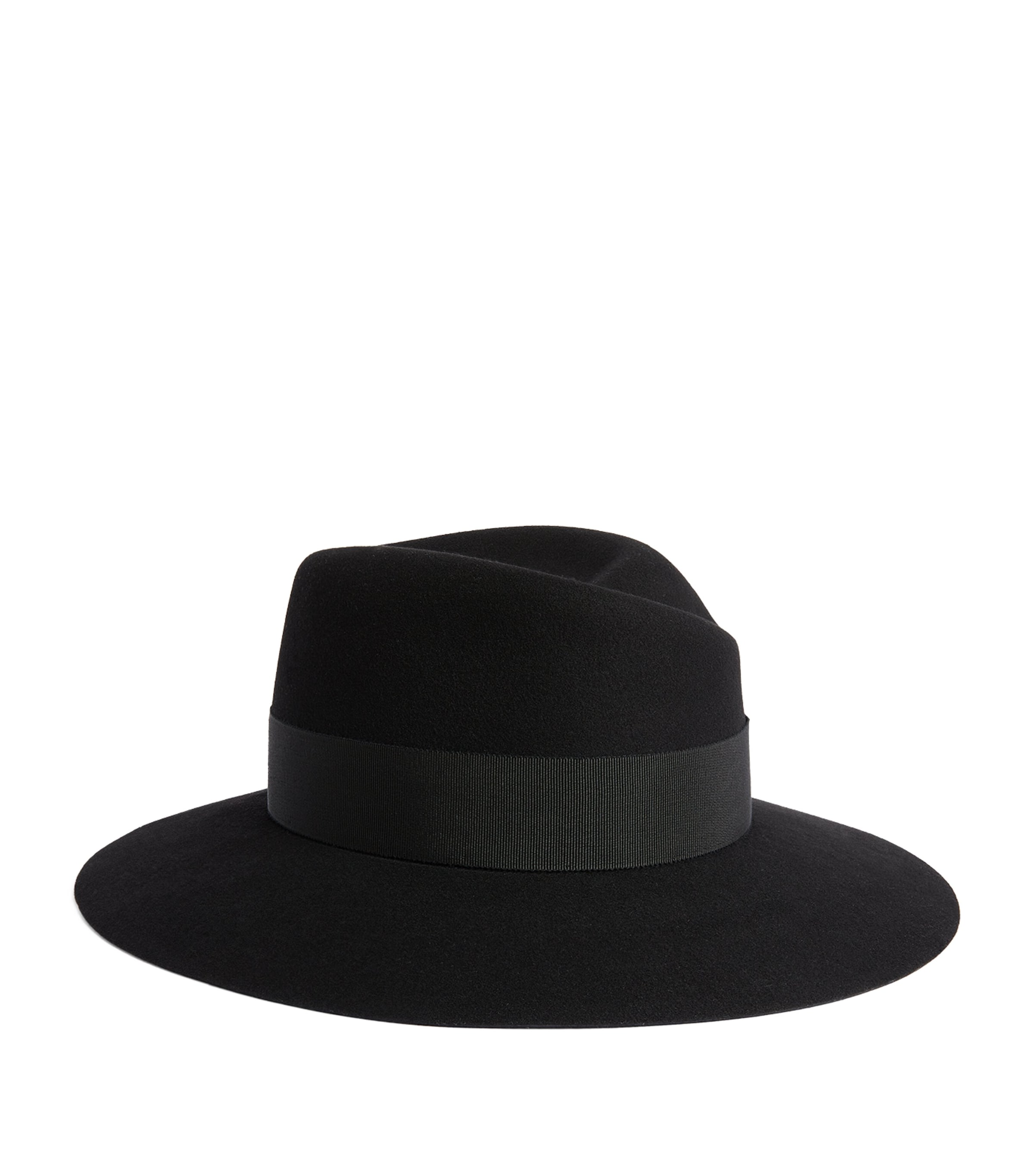Maison Michel Wool Felt Virginie Fedora Black Image 3