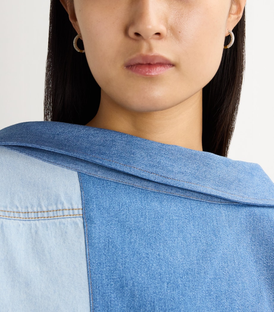 Yellow Gold, Diamond and Enamel Duo Hoop Earrings YELLOW GOLD Image 5