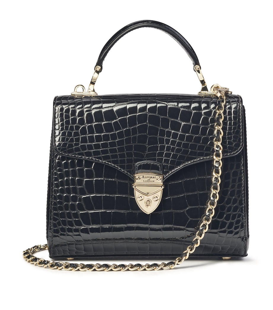 Leather Mayfair Top-Handle Bag BLACK Image 7