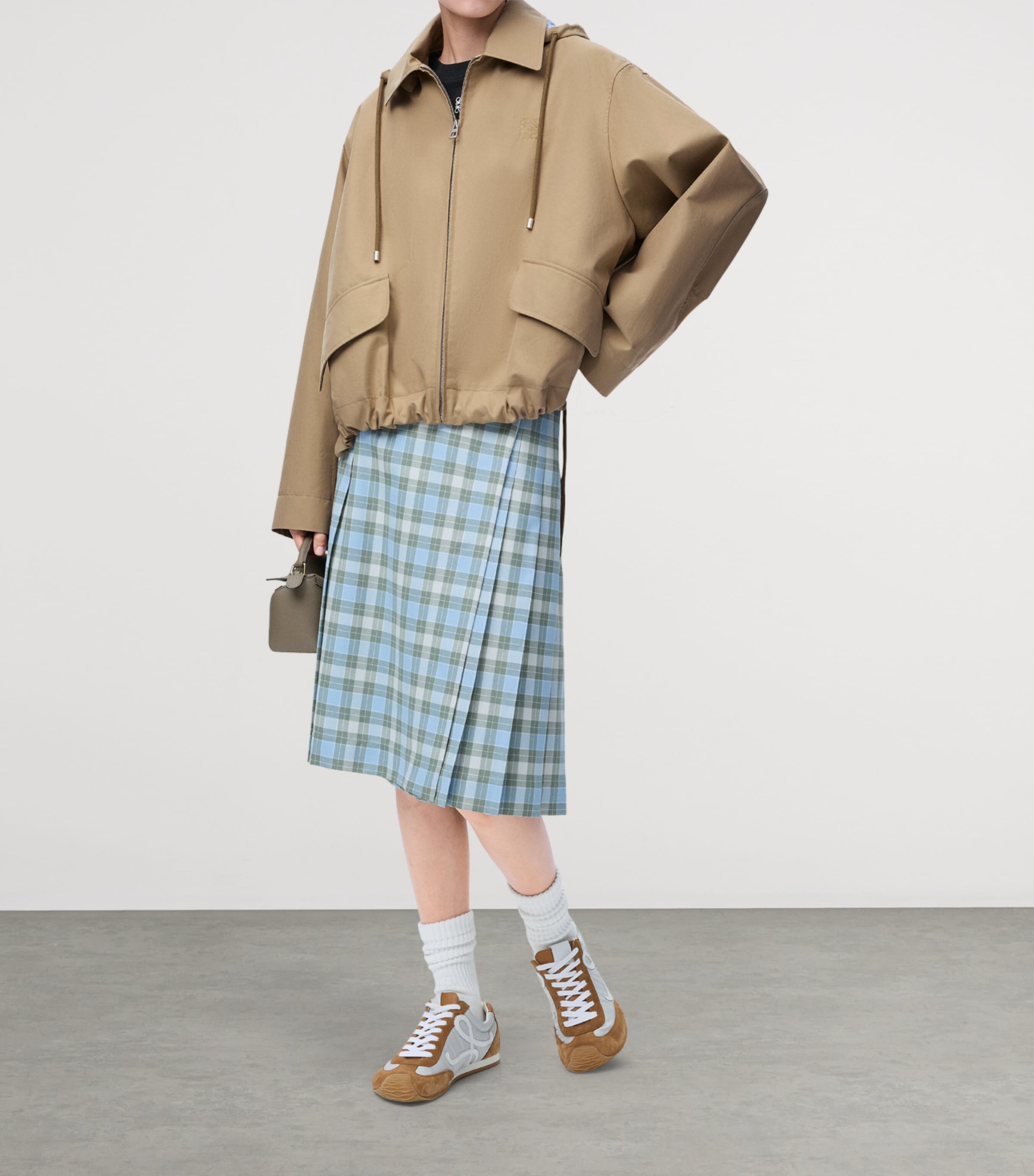LOEWE Cotton-Blend Stripe-Detail Parka | Harrods US