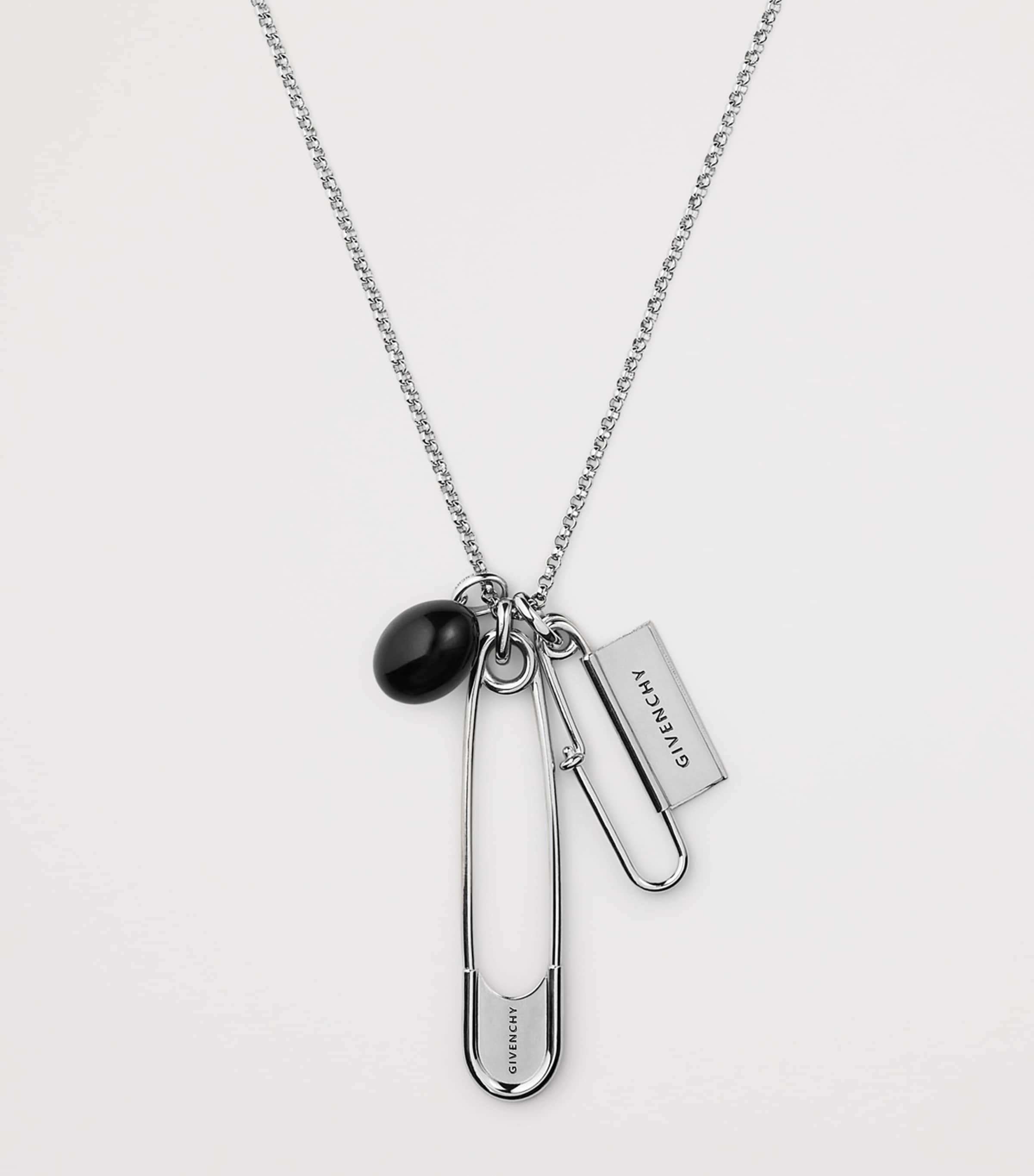 Givenchy Safety Pin Charm Necklace Image 4