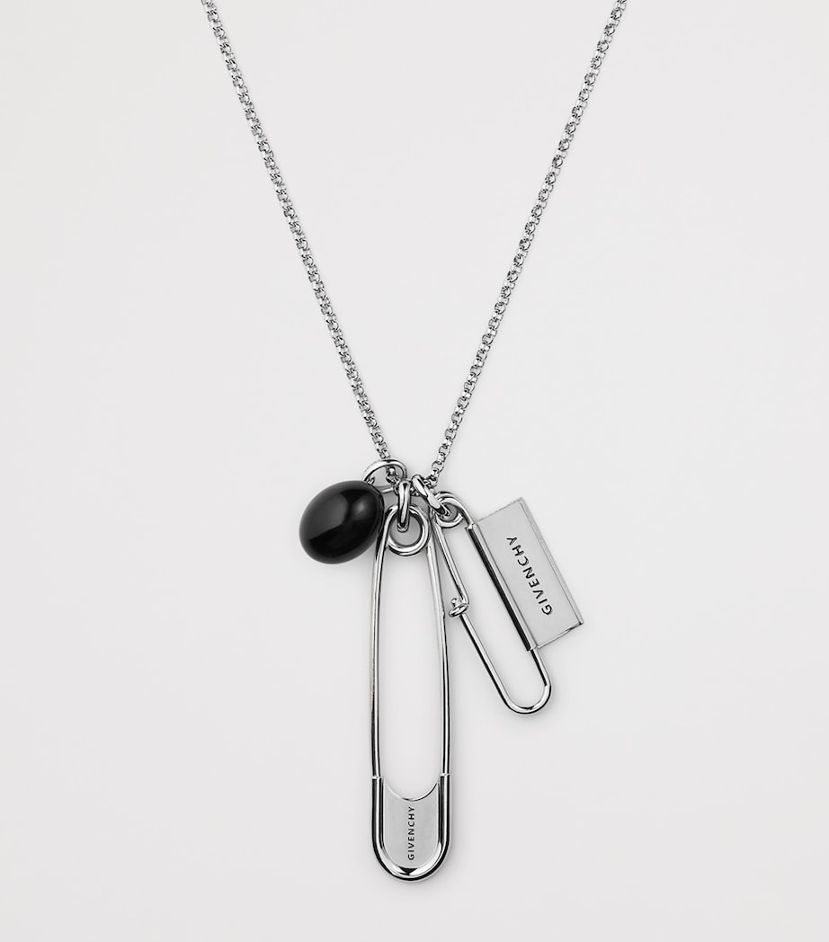 Givenchy Safety Pin Charm Necklace Image 4