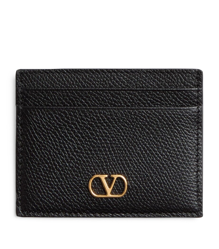 Valentino Garavani Leather VLogo Card Holder Image 1