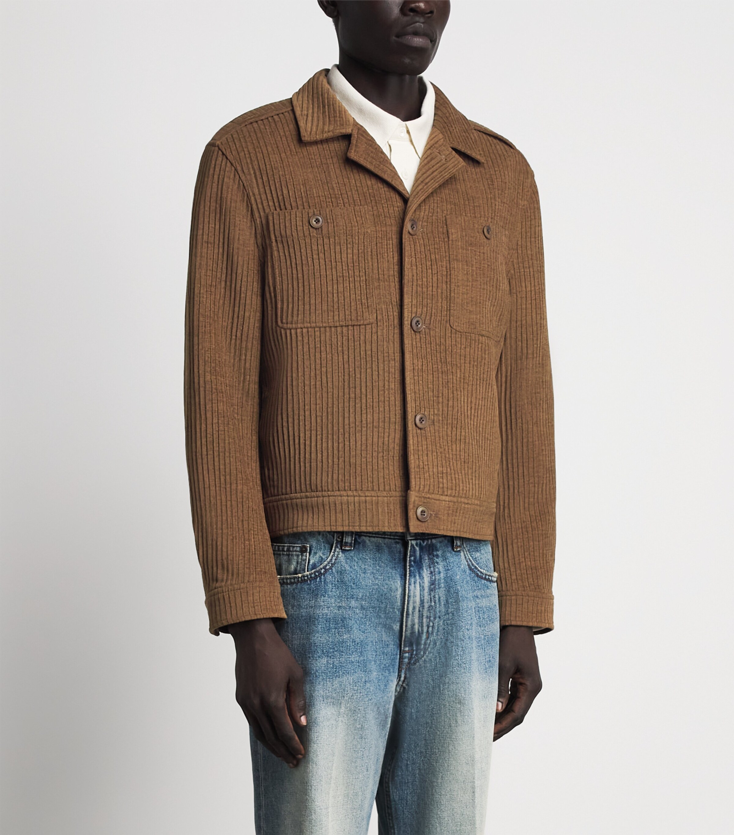 Coor Mens Corduroy Jacket Camel Image 4