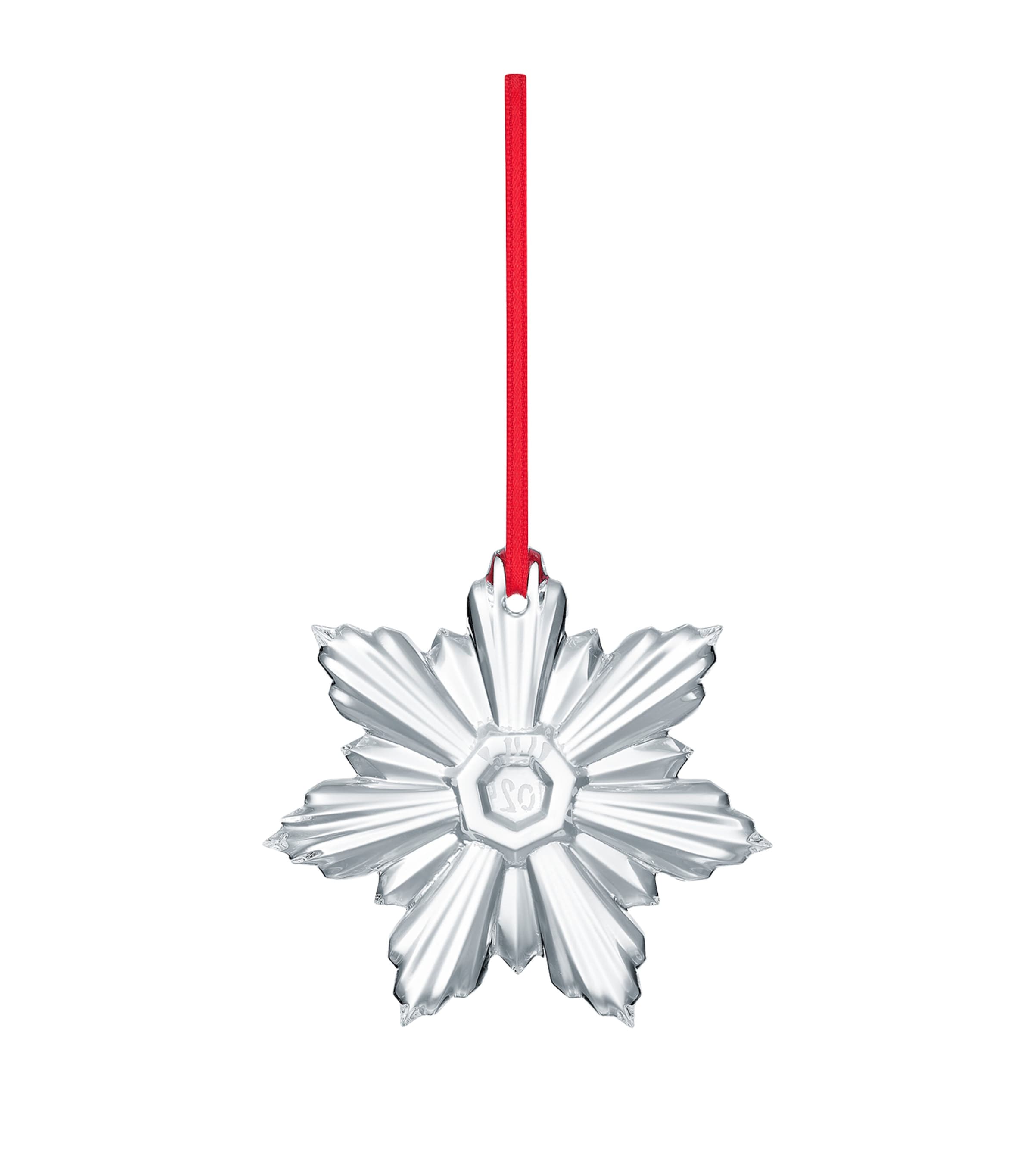 Baccarat Noël Annual Palmette Tree Decoration In Transparent