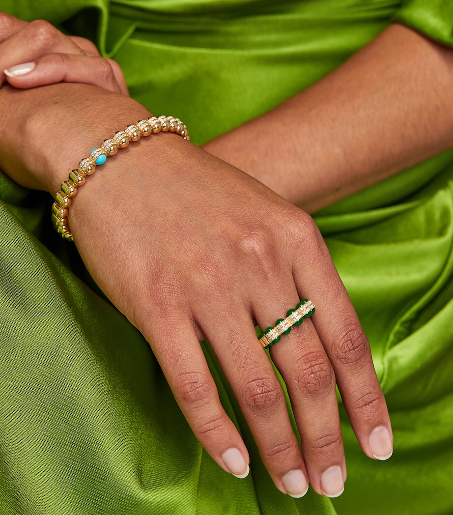 Yellow Gold, Diamond and Enamel The Chlorine Ring YELLOW GOLD Image 3