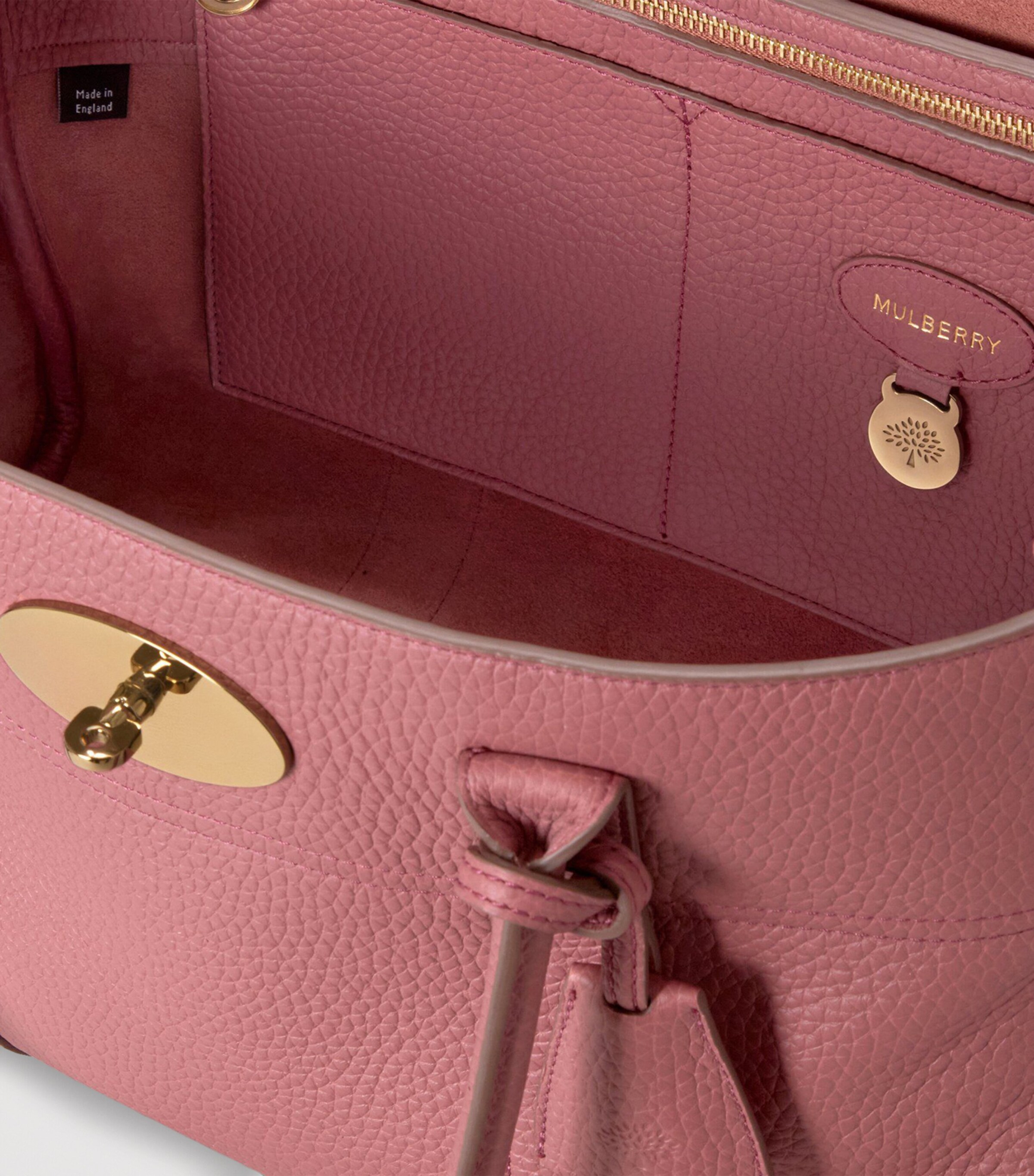 Mulberry Pink Leather Bayswater Top-Handle Bag | Harrods IN