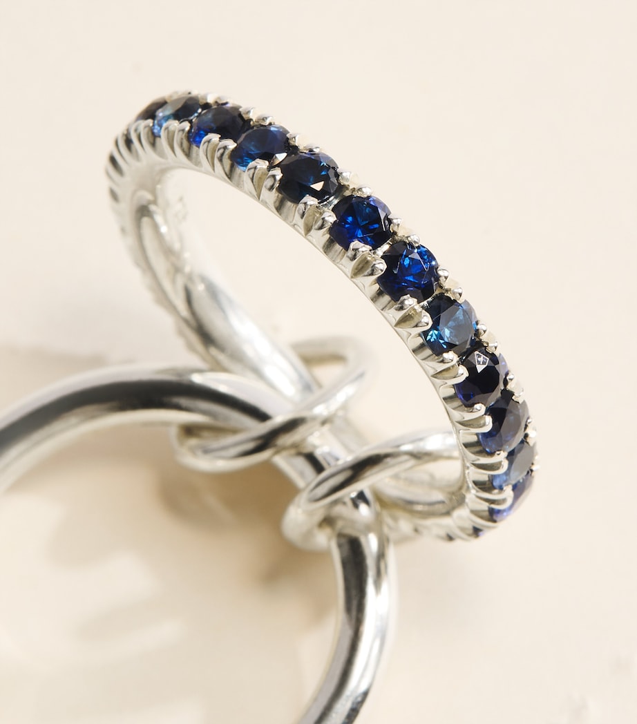 Spinelli Kilcollin Sterling Silver and Sapphire Enzo Ring Silver Image 5