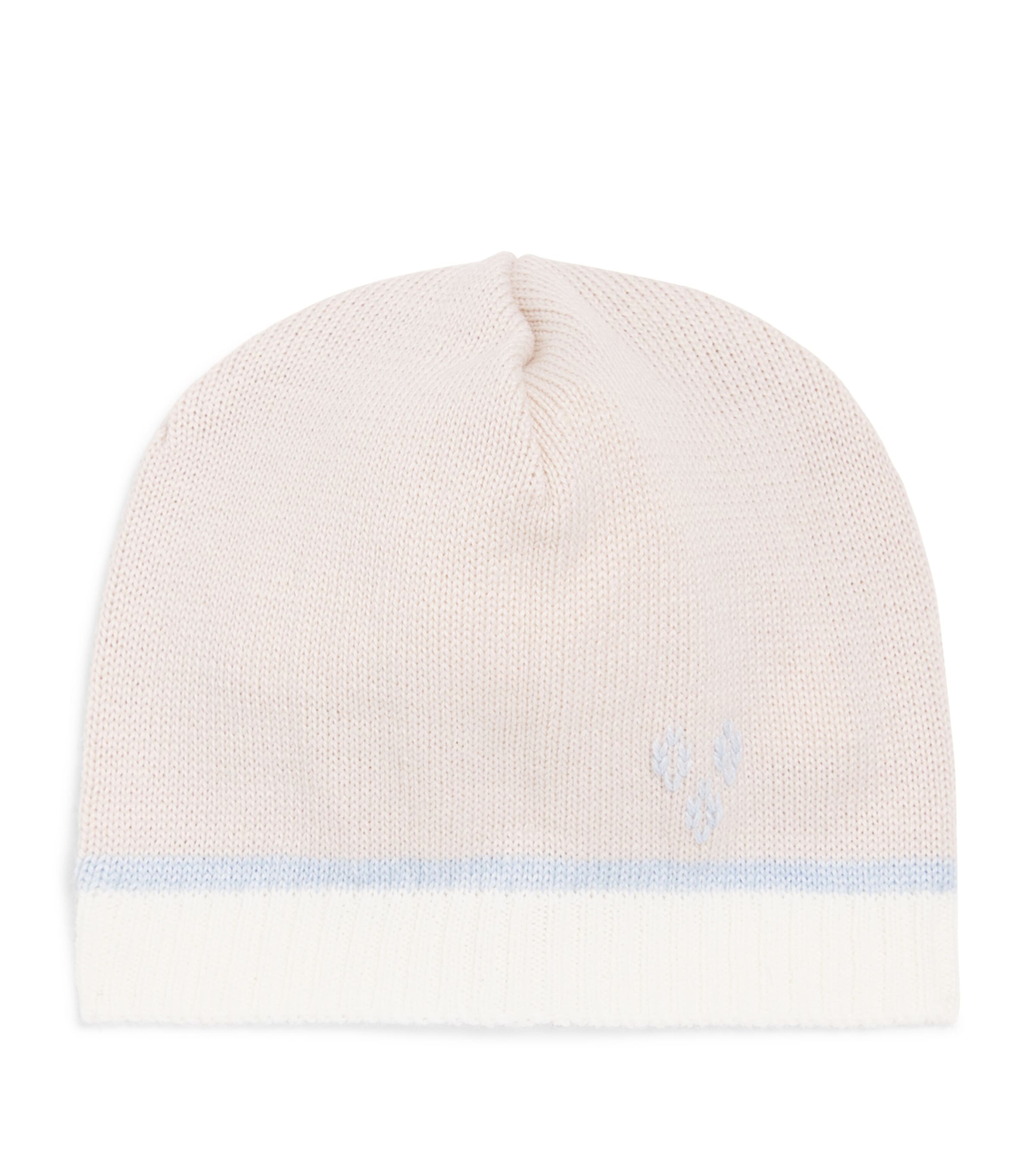 Bimbalò Kids' Wool-blend Jacquard Hat In Neutral