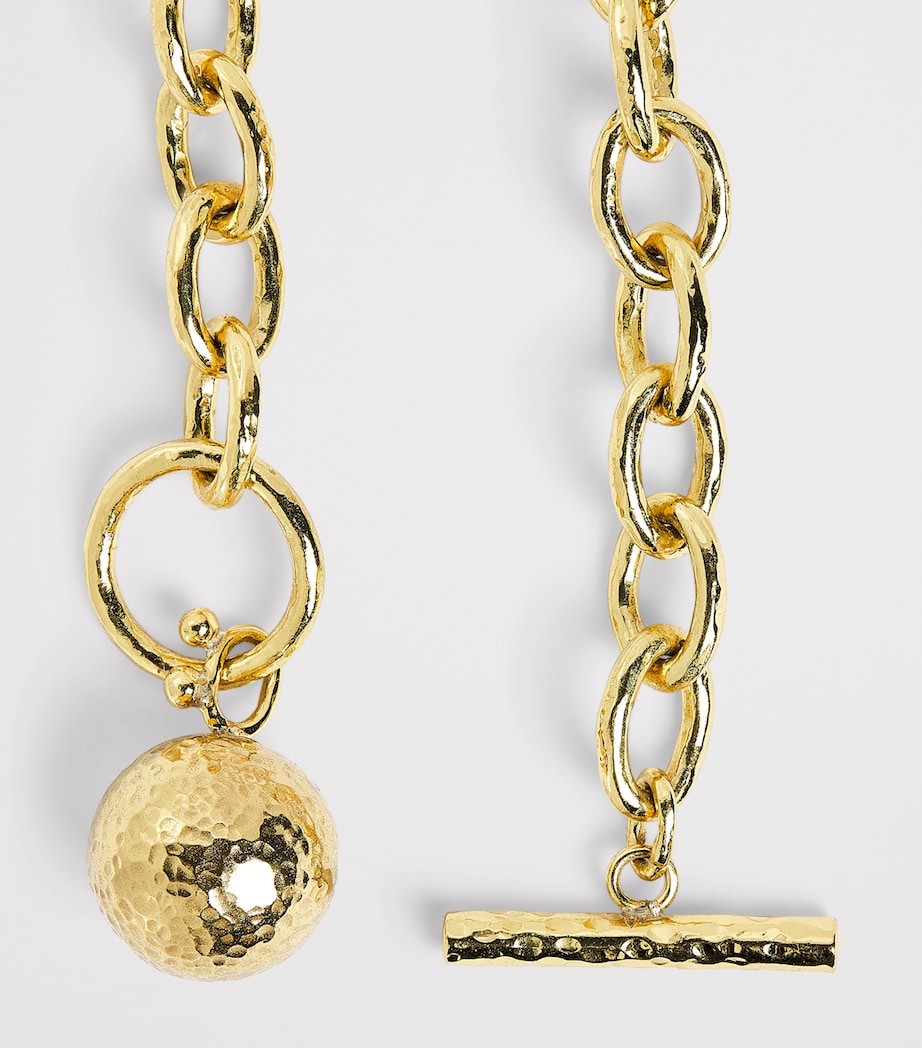 Gold-Tone Chain Necklace BRASS Image 4