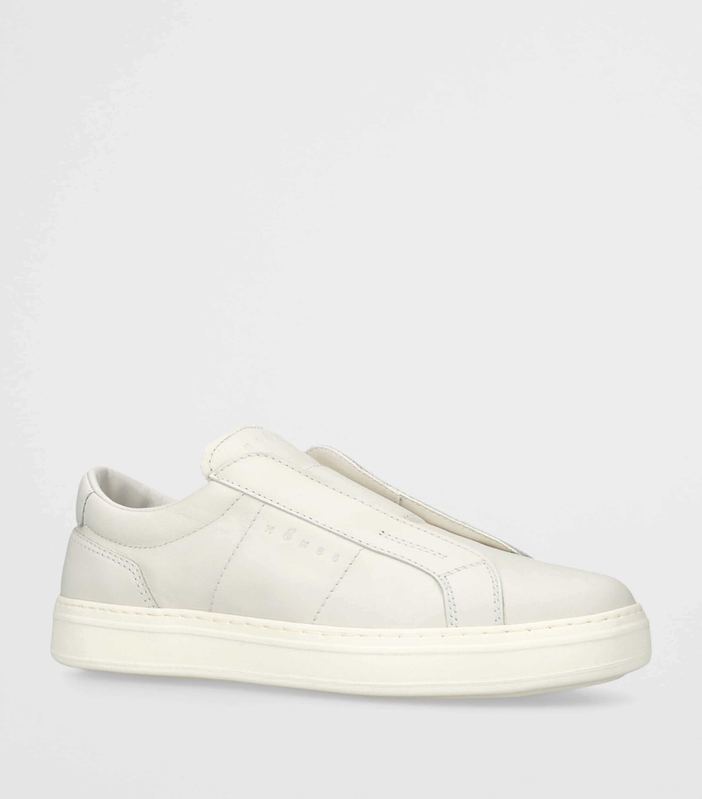 Leather H668 Slip-On Sneakers BONE Image 3