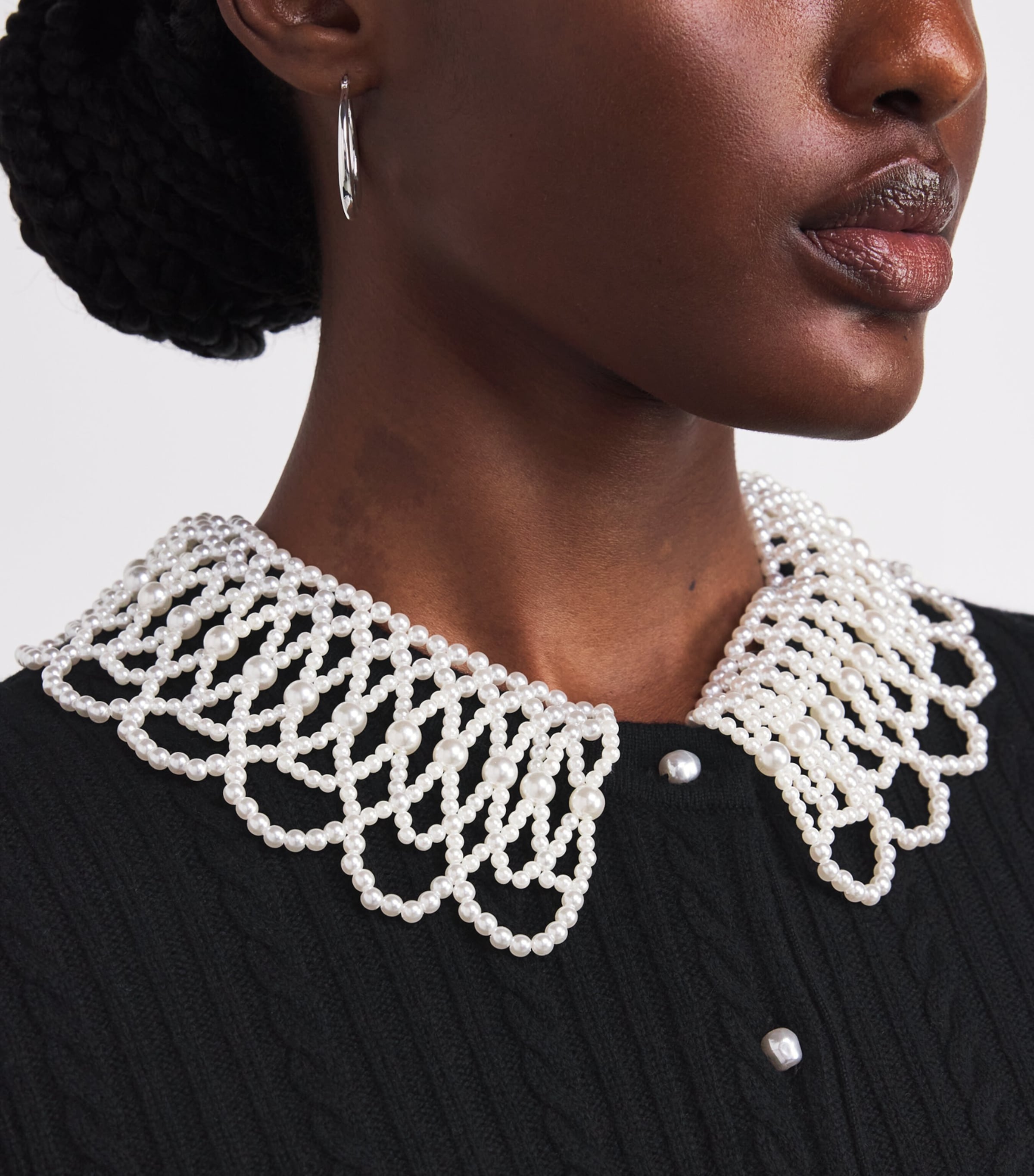 Wool-Blend Cardigan BLACK Image 6