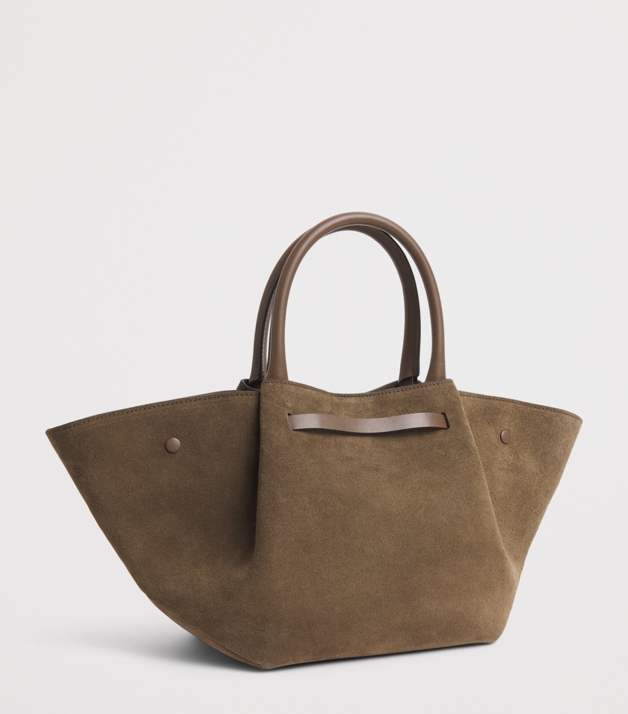 Medium Suede New York Tote Bag HAZEL/HAZEL Image 3