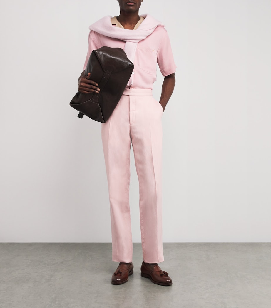 Leather Tasselled Maestra Loafers DARK BROWN Image 6