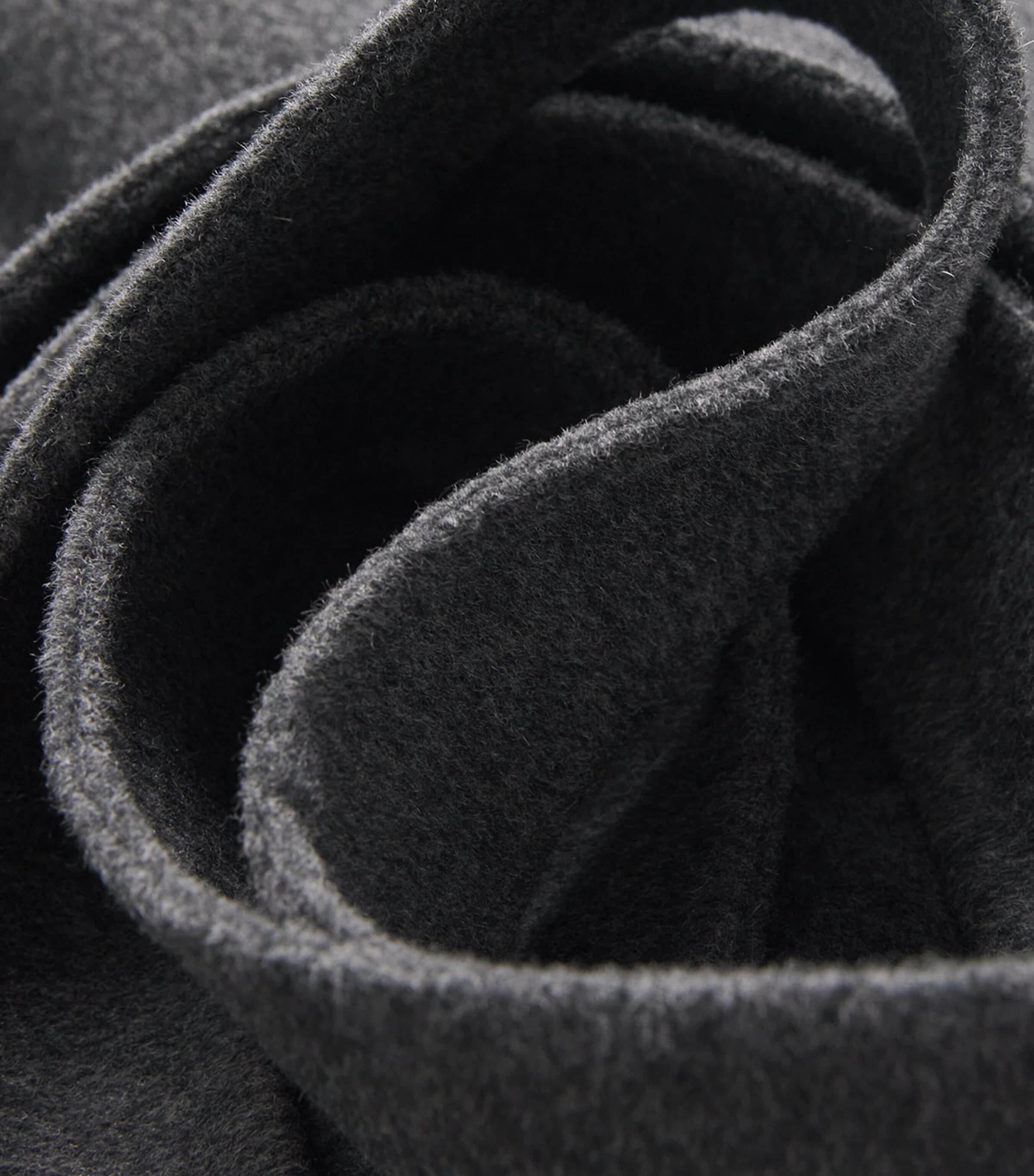 Camel Hair Belted Coat DARK GREY Image 5