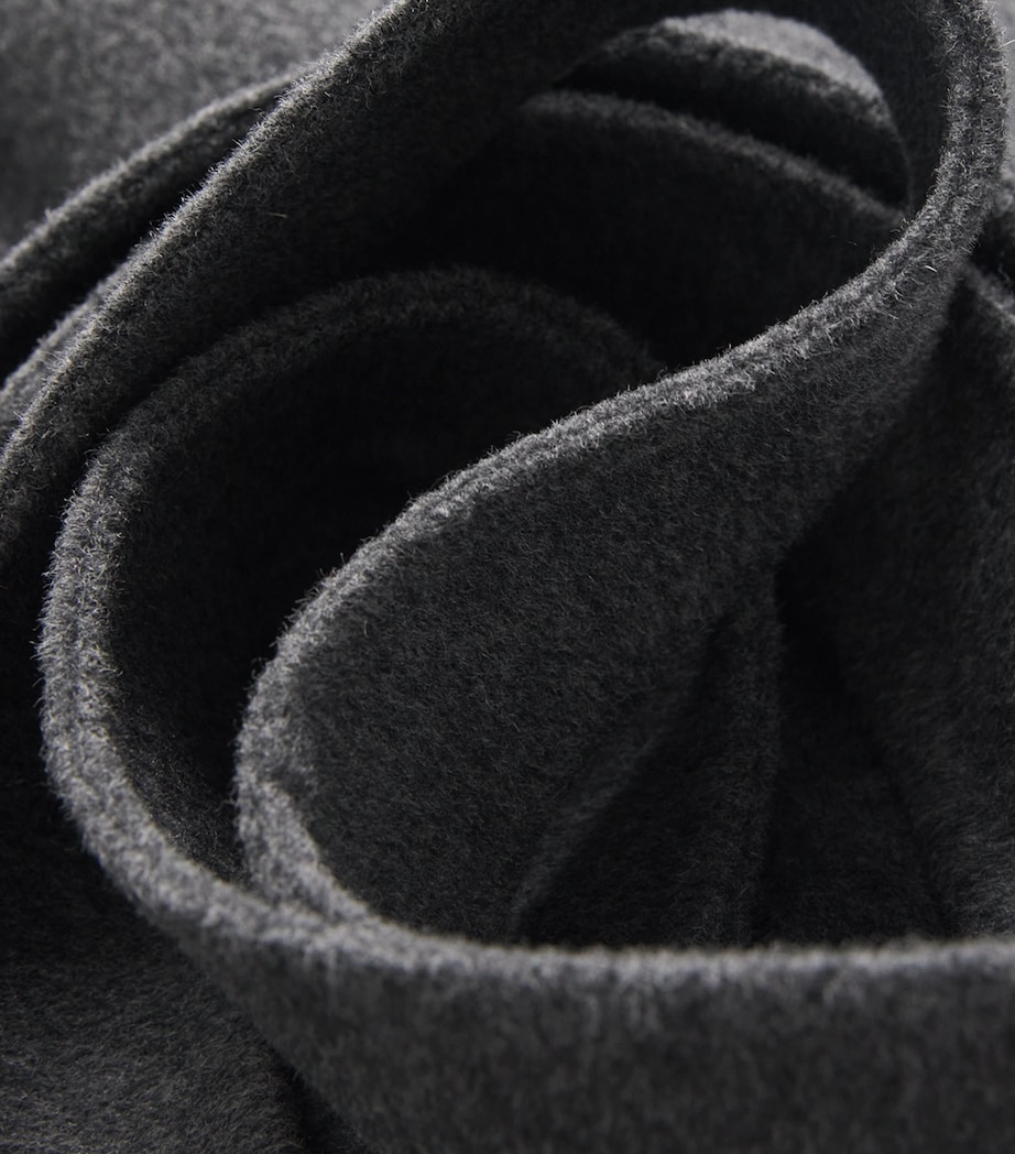 Camel Hair Belted Coat DARK GREY Image 5