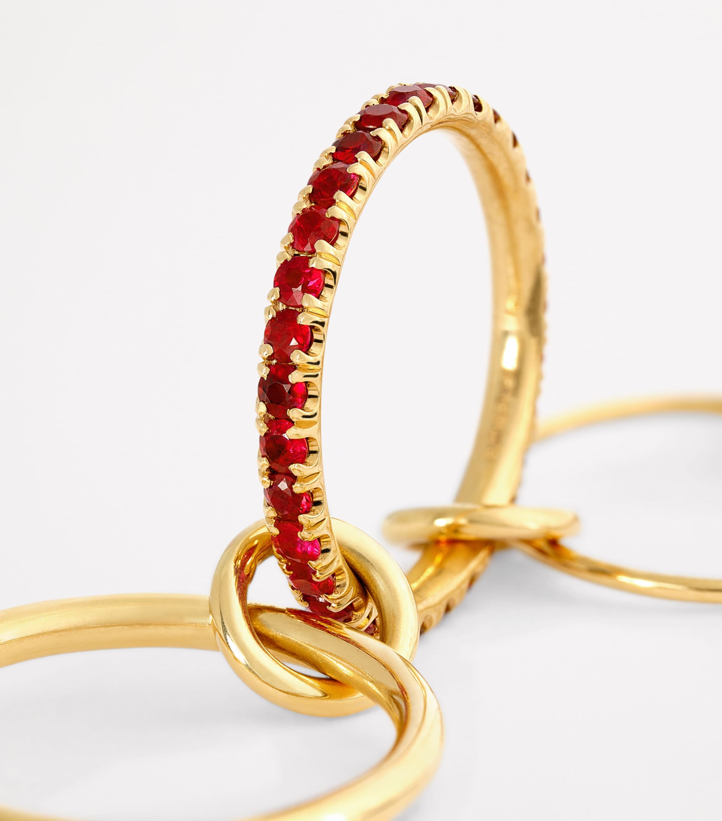 Yellow Gold and Ruby Aquarius Ring YELLOW GOLD Image 6