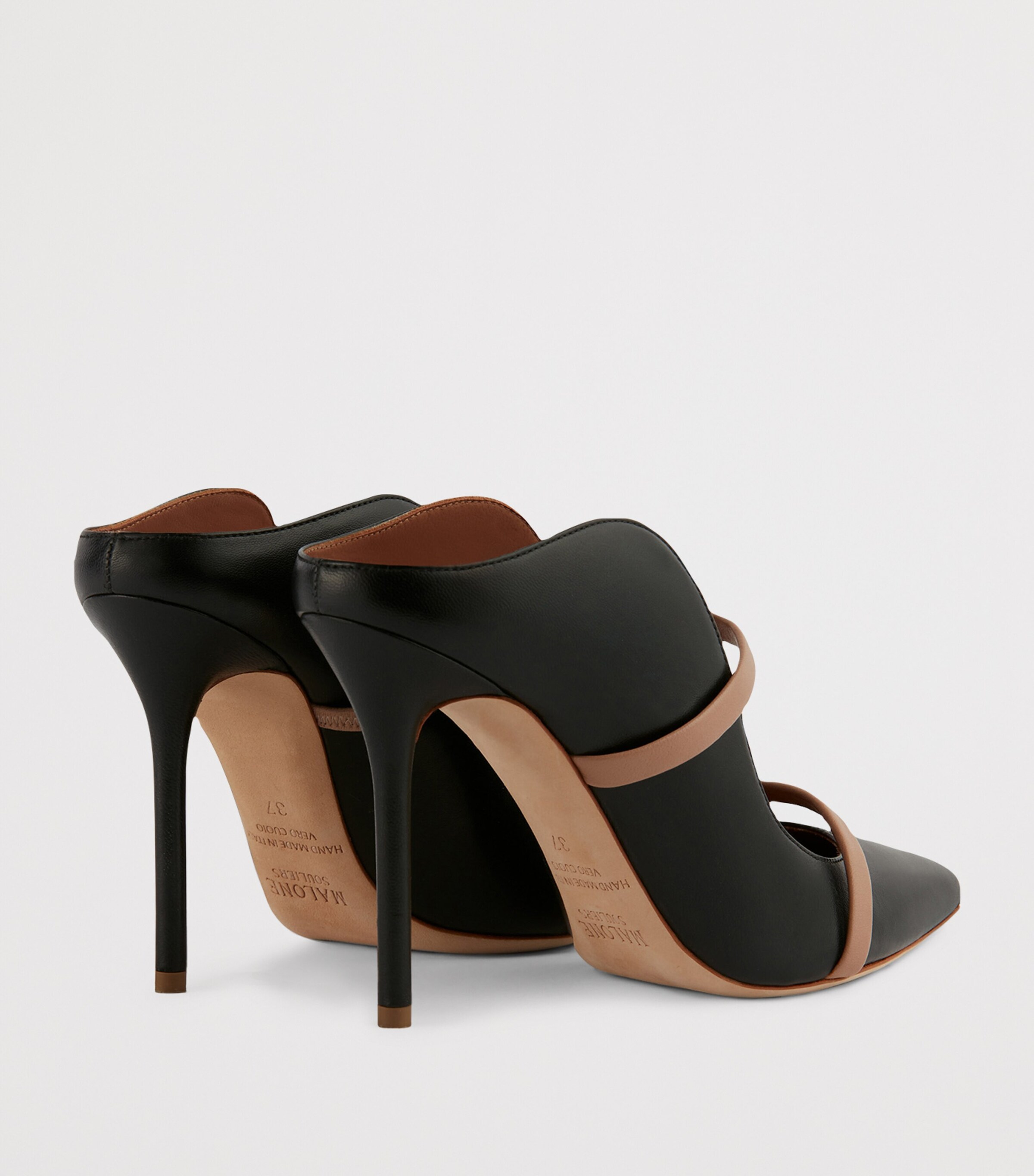 Leather Maureen Mules 100 BLACK Image 4