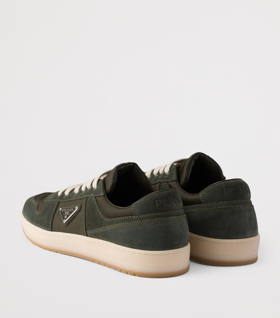 Prada Suede and Re-Nylon Downtown Sneakers Image 4
