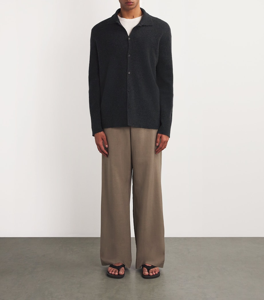 Iverson Cashmere Cardigan CHARCOAL Image 2