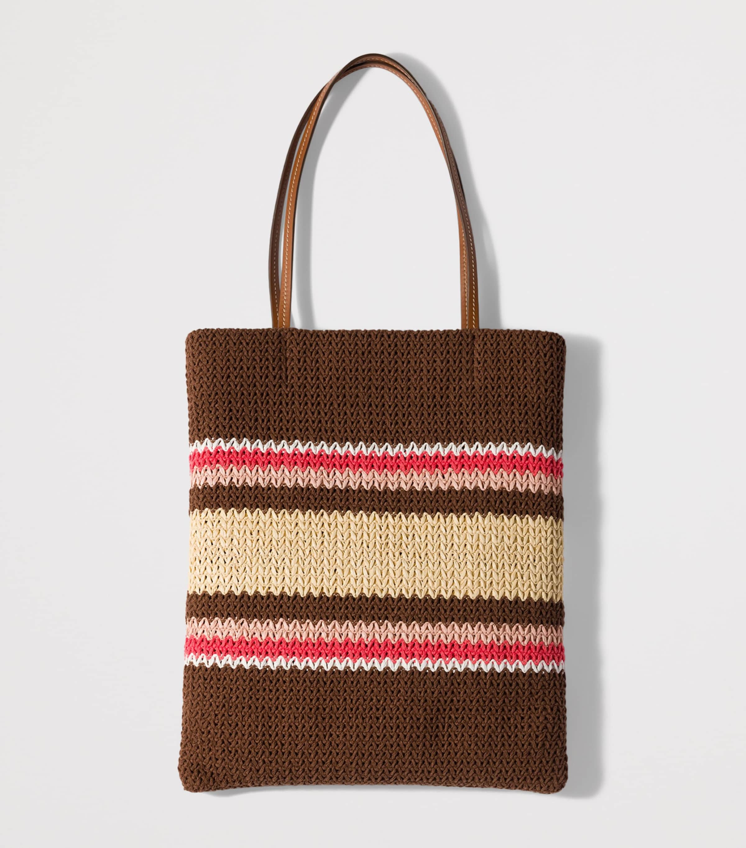 Miu Miu Woven Raffia-Effect Tote Bag Image 2