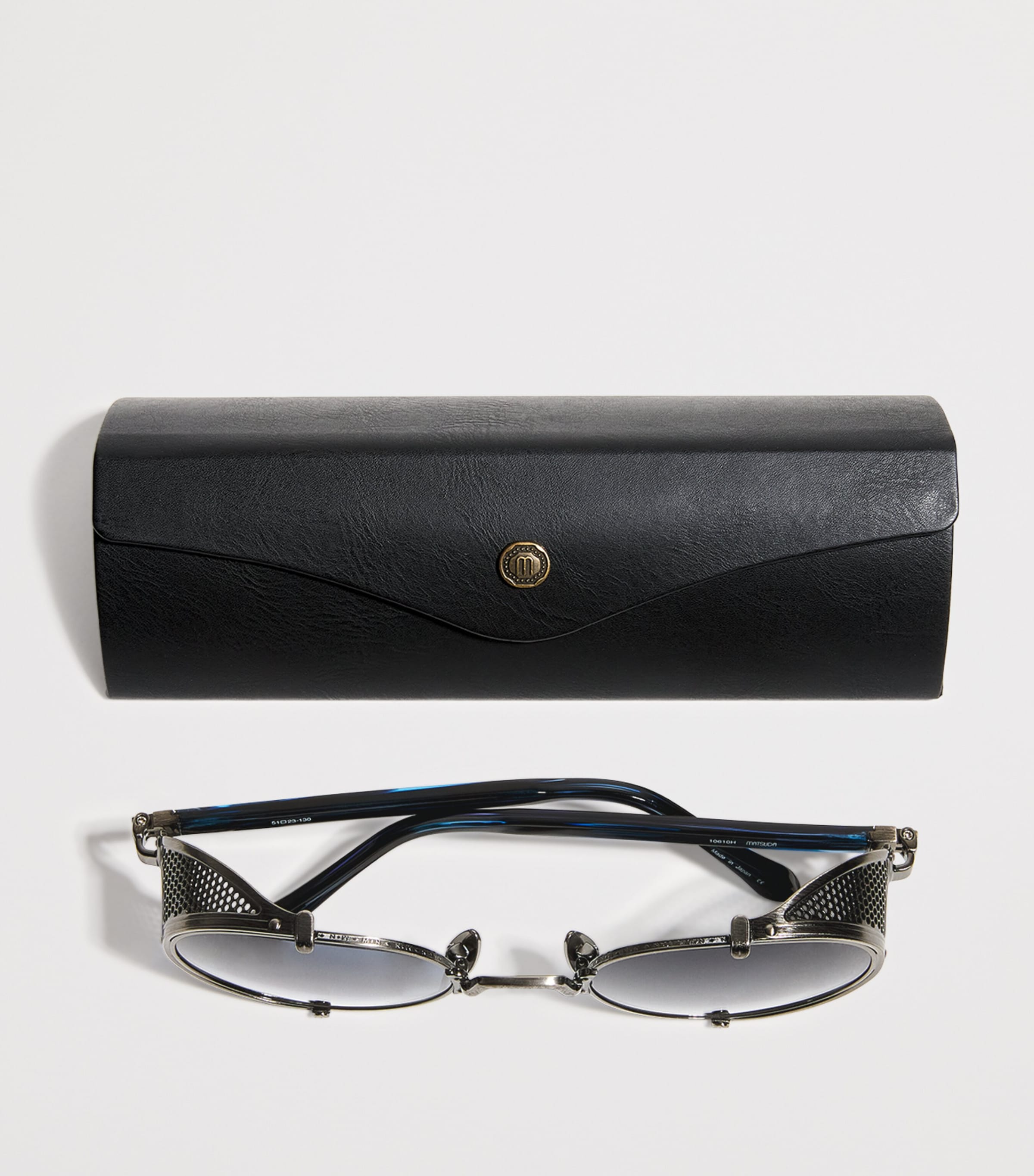 Heritage Round Sunglasses ANTIQUE SILVER BLUE Image 4