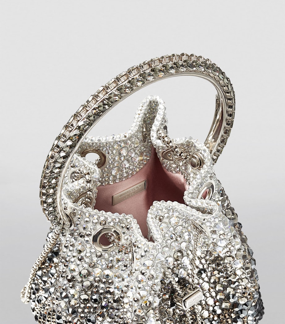 Embellished Bon Bon Top-Handle Bag BLACK/SMOKE/CLEAR Image 4