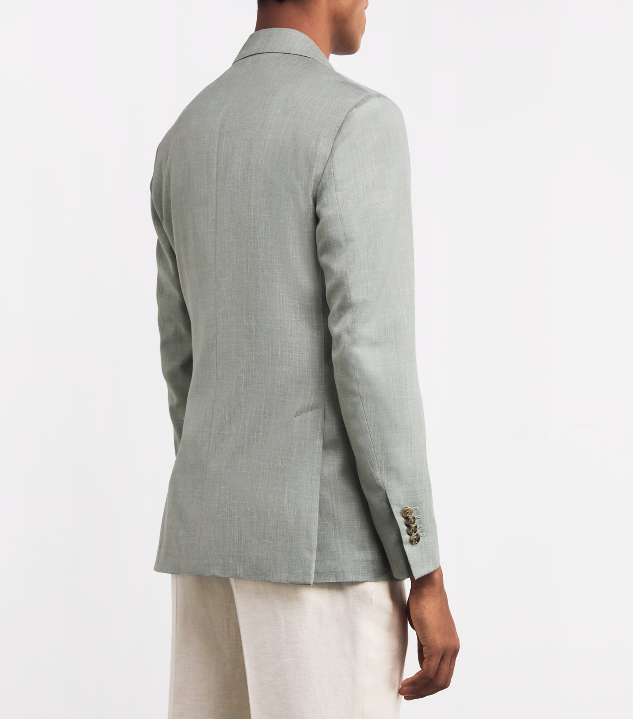 Lardini Mens Wool-Blend Iconic Drop 7 Blazer Image 4