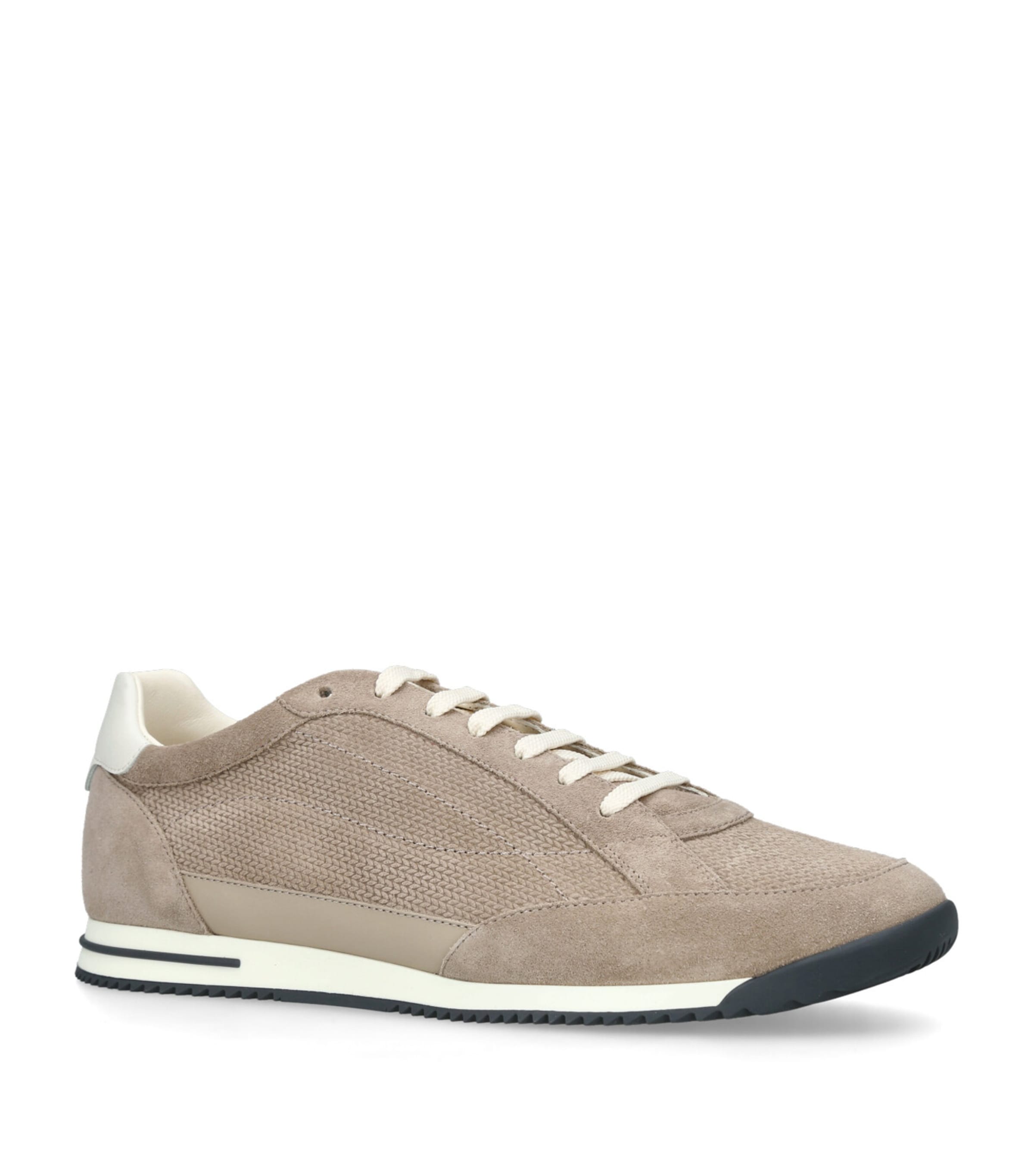 Brunello Cucinelli Suede Low-Top Sneakers Taupe Image 3