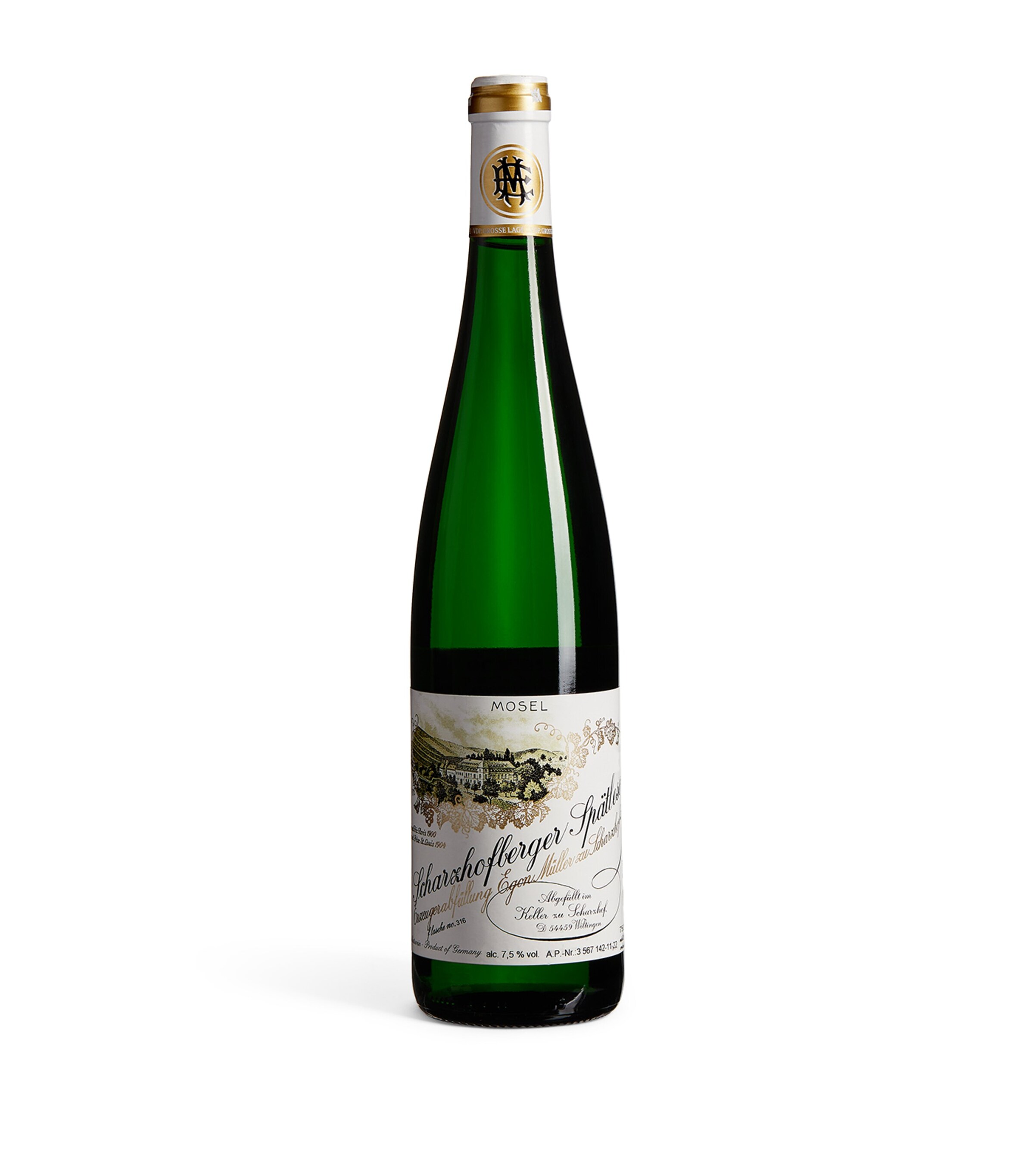 Egon Muller Scharzhofberger Riesling Spatlese 2021 (75cl) – Mosel, Germany Image 1