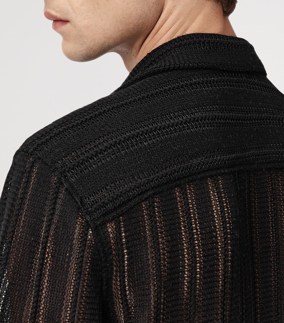 Open-Knit Sylvan Shirt JET BLACK Image 6