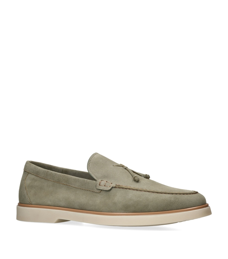 Suede Alea Tassel Loafers GREEN OTH Image 3