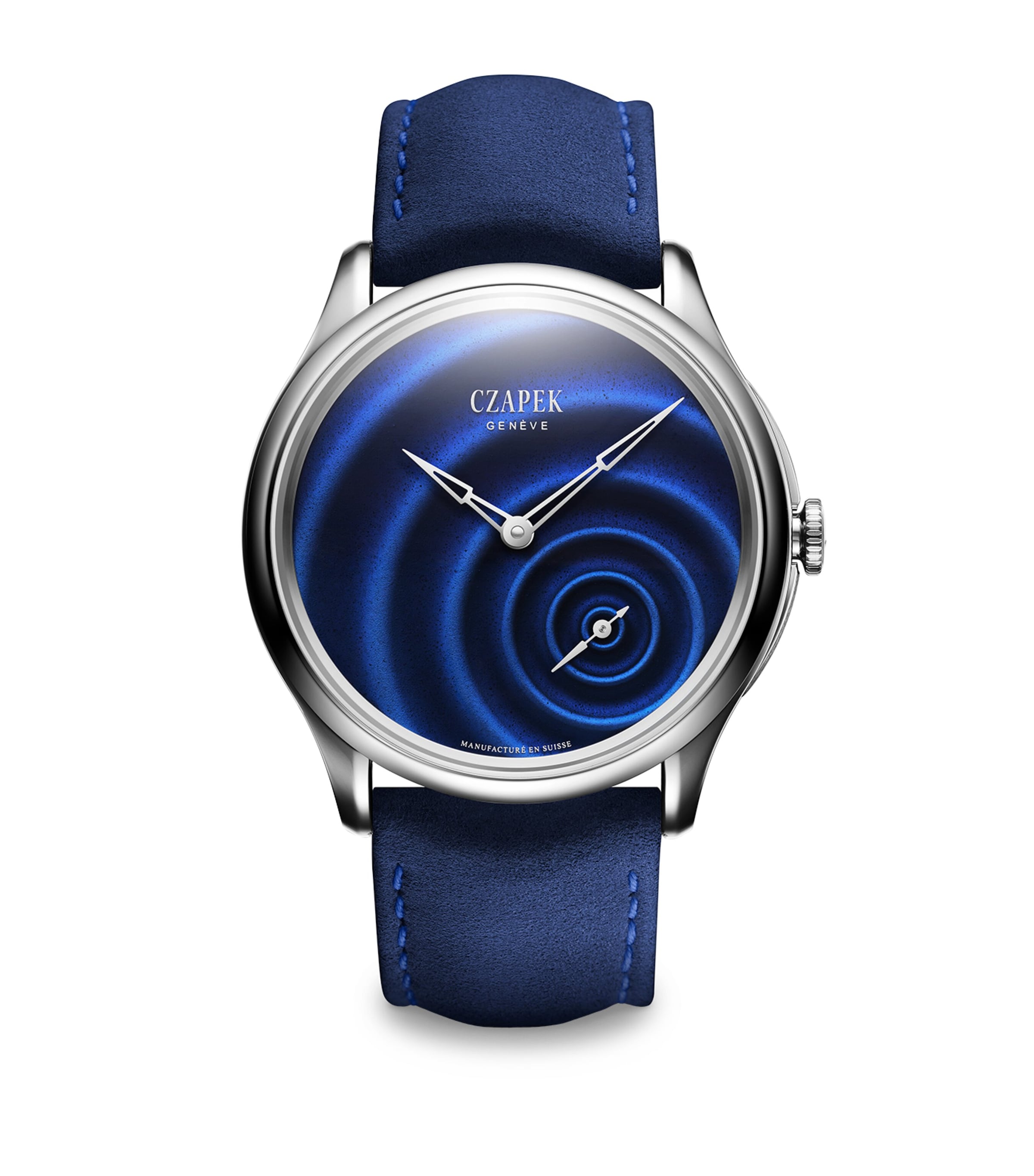 Czapek Stainless Steel Promenade Watch In Blue