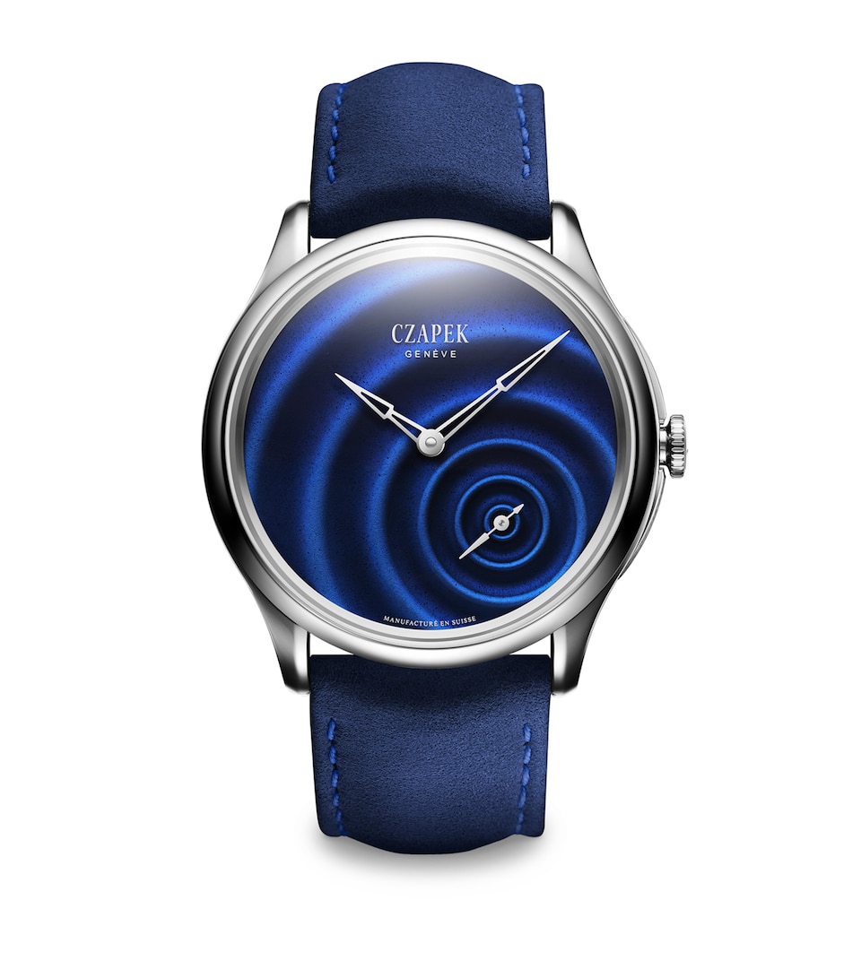 Czapek Stainless Steel Promenade Watch 38mm Blue