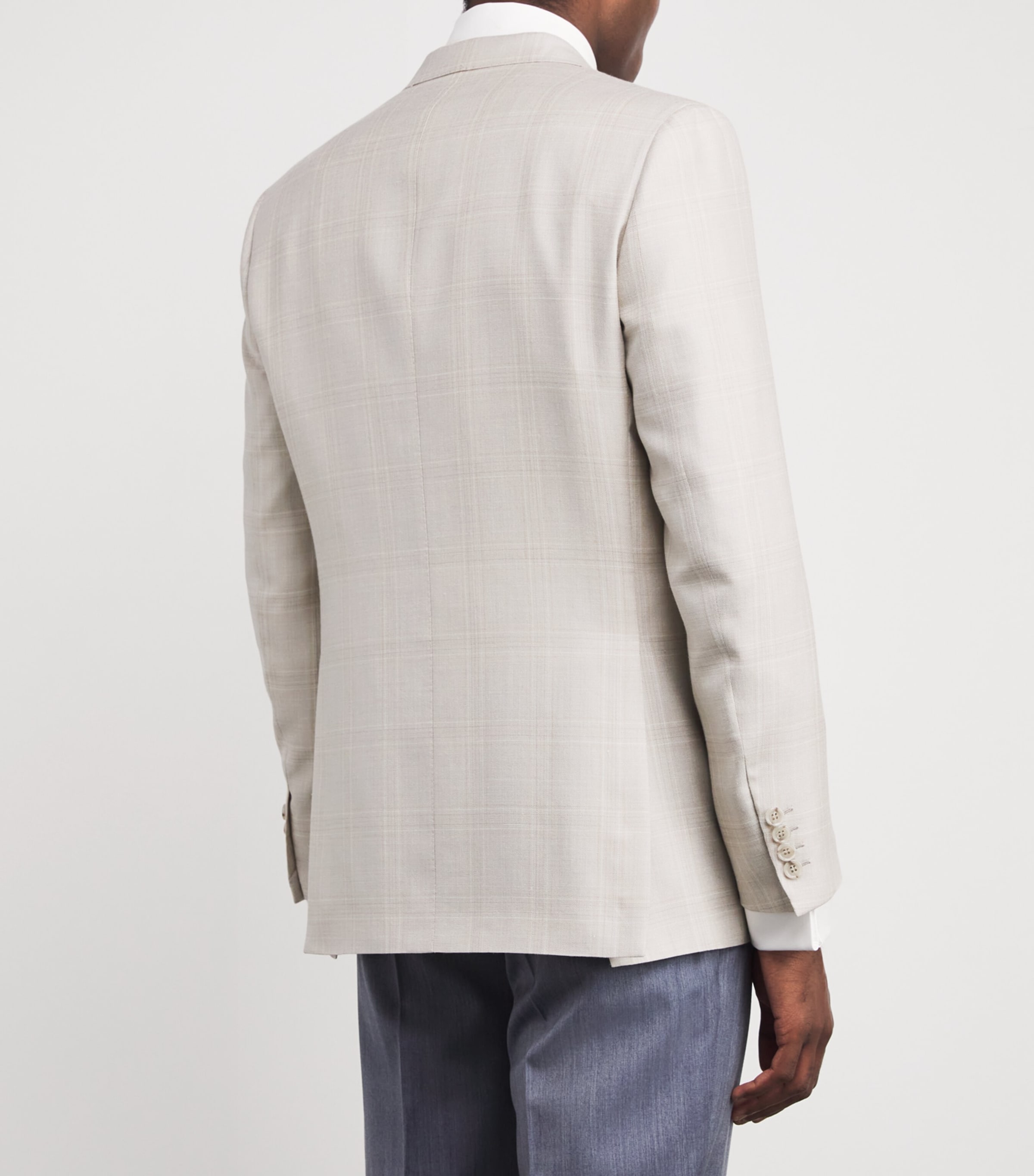 Wool-Silk Check Ravello Blazer 2800 Image 4