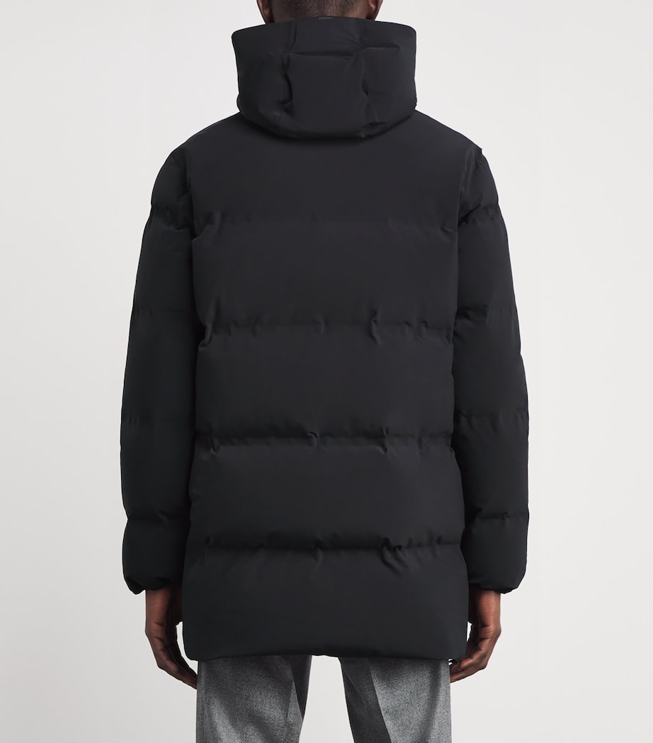 Down Hybrid Puffer Coat 9300 BLACK Image 4