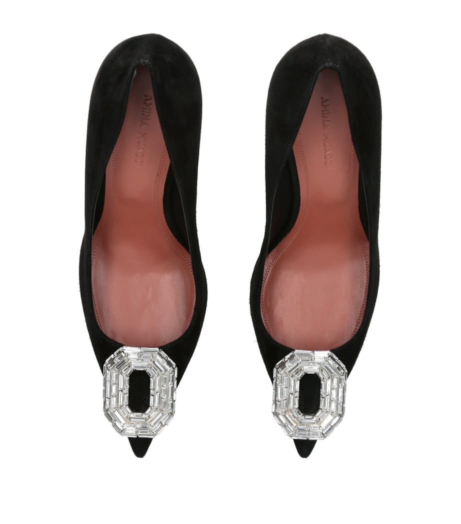 Suede Camelia Pumps 90 BLACK Image 3