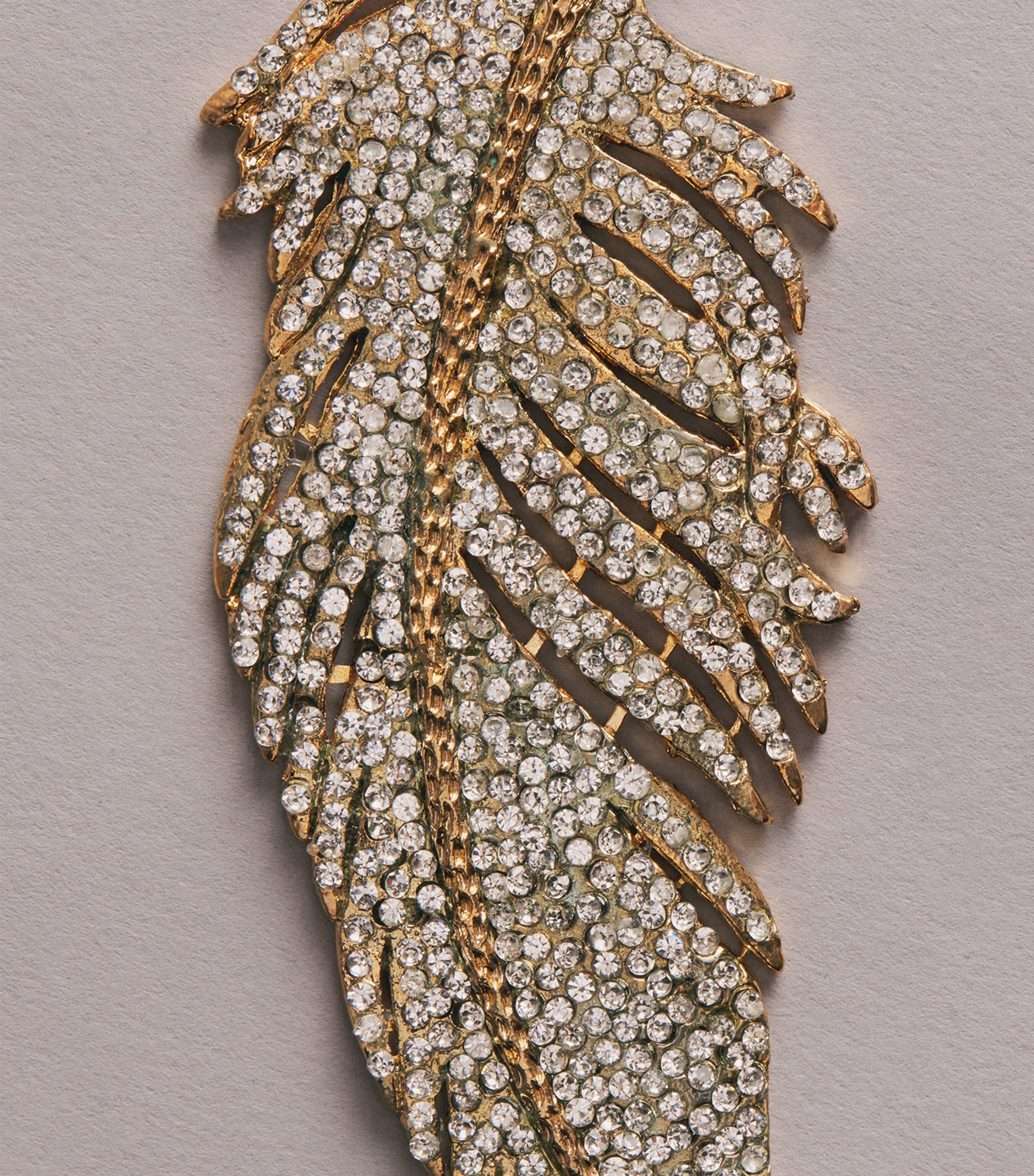 Tinker Tailor Crystal-Embellished Feather Tree Decoration Gold & Silver Image 2