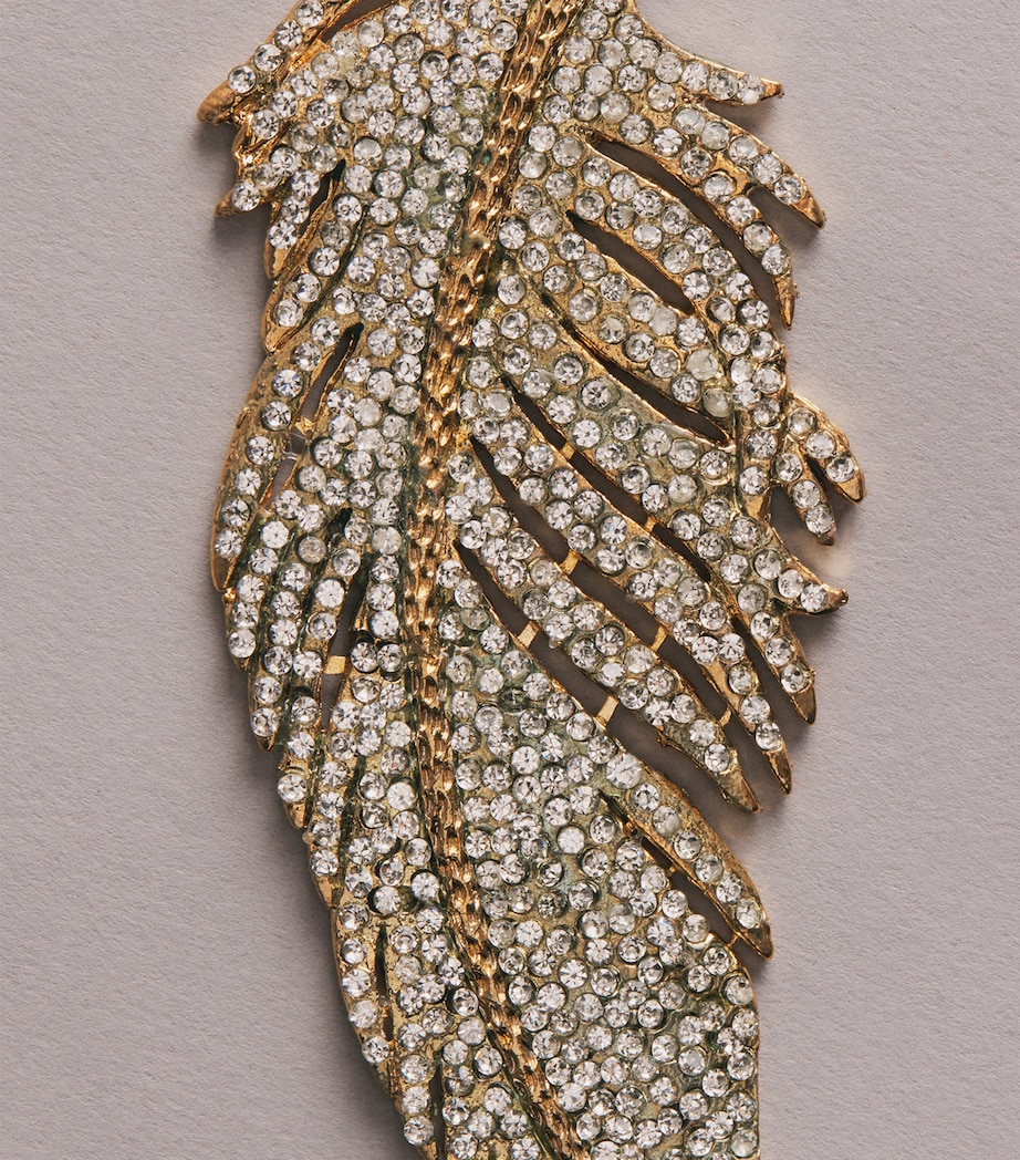 Tinker Tailor Crystal-Embellished Feather Tree Decoration Gold & Silver Image 2