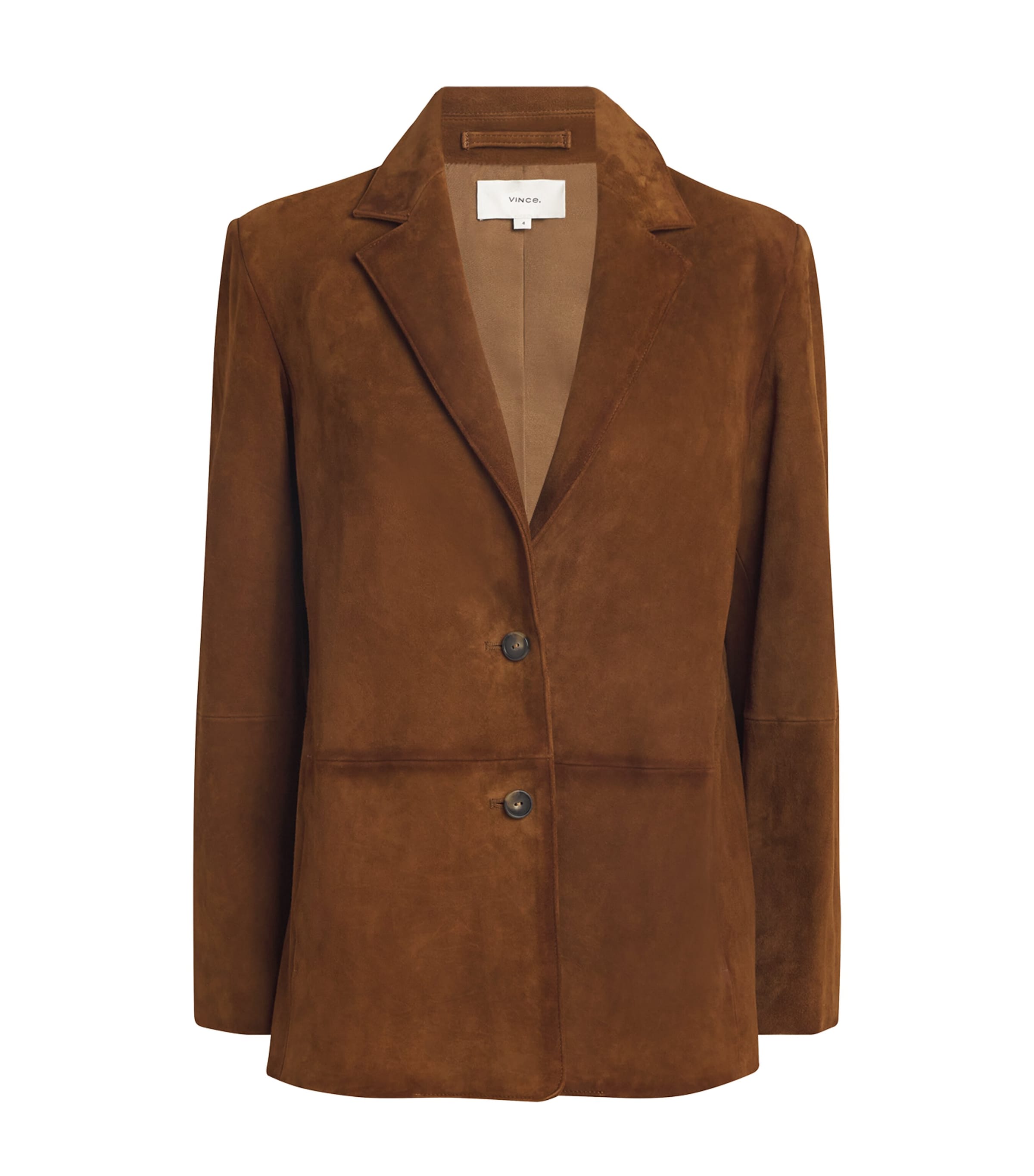 Vince Suede Blazer In Brown