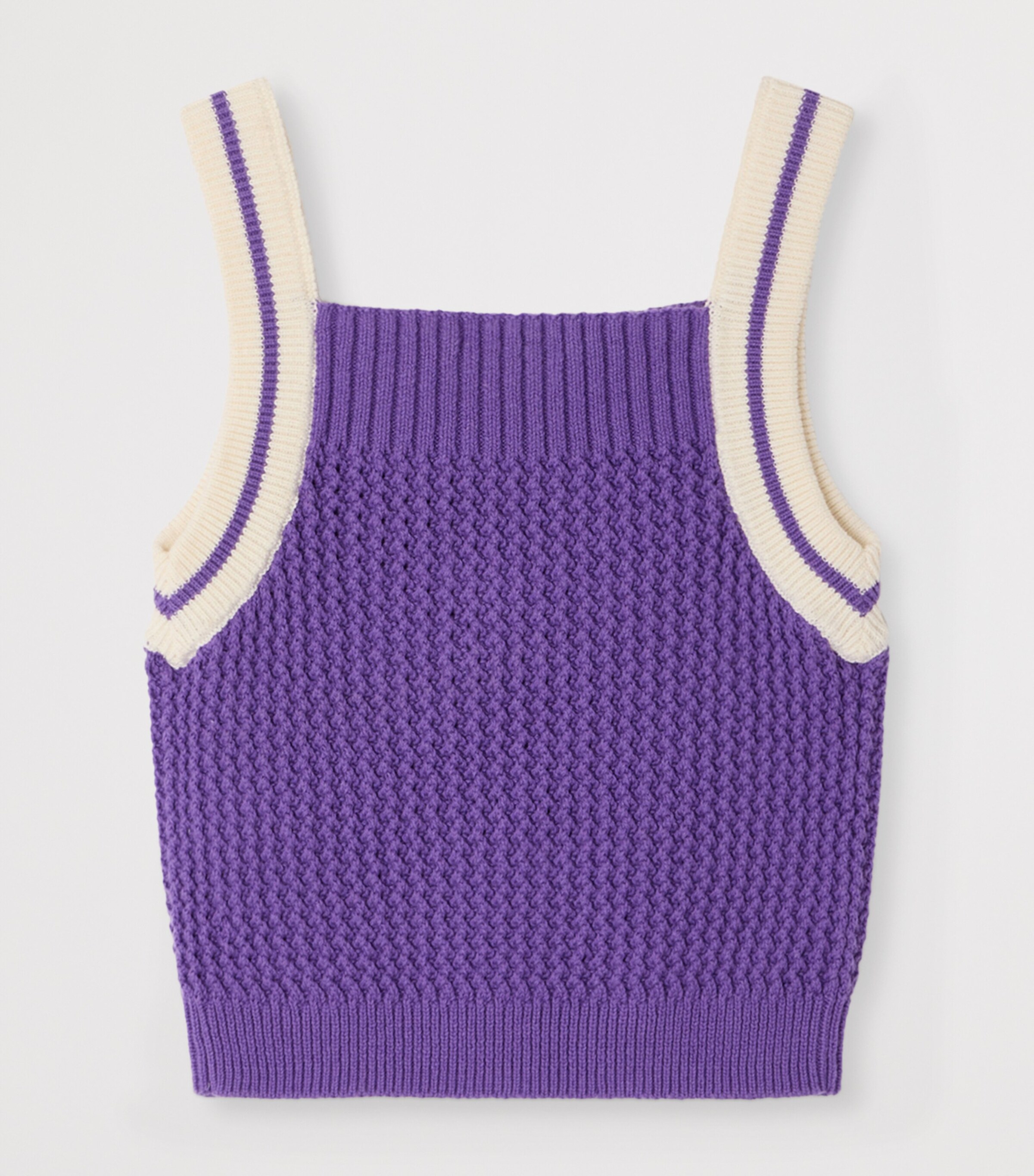 Bonpoint Cotton Lily Tank Top (4-8 Years) Rayures Violet Image 2