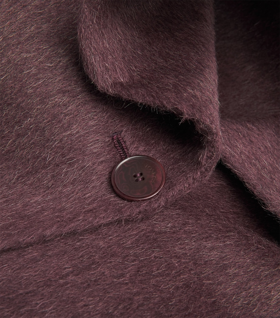 Brushed Double-Faced Alpaca-Wool-Silk Yves Coat MARASCHINO Image 5