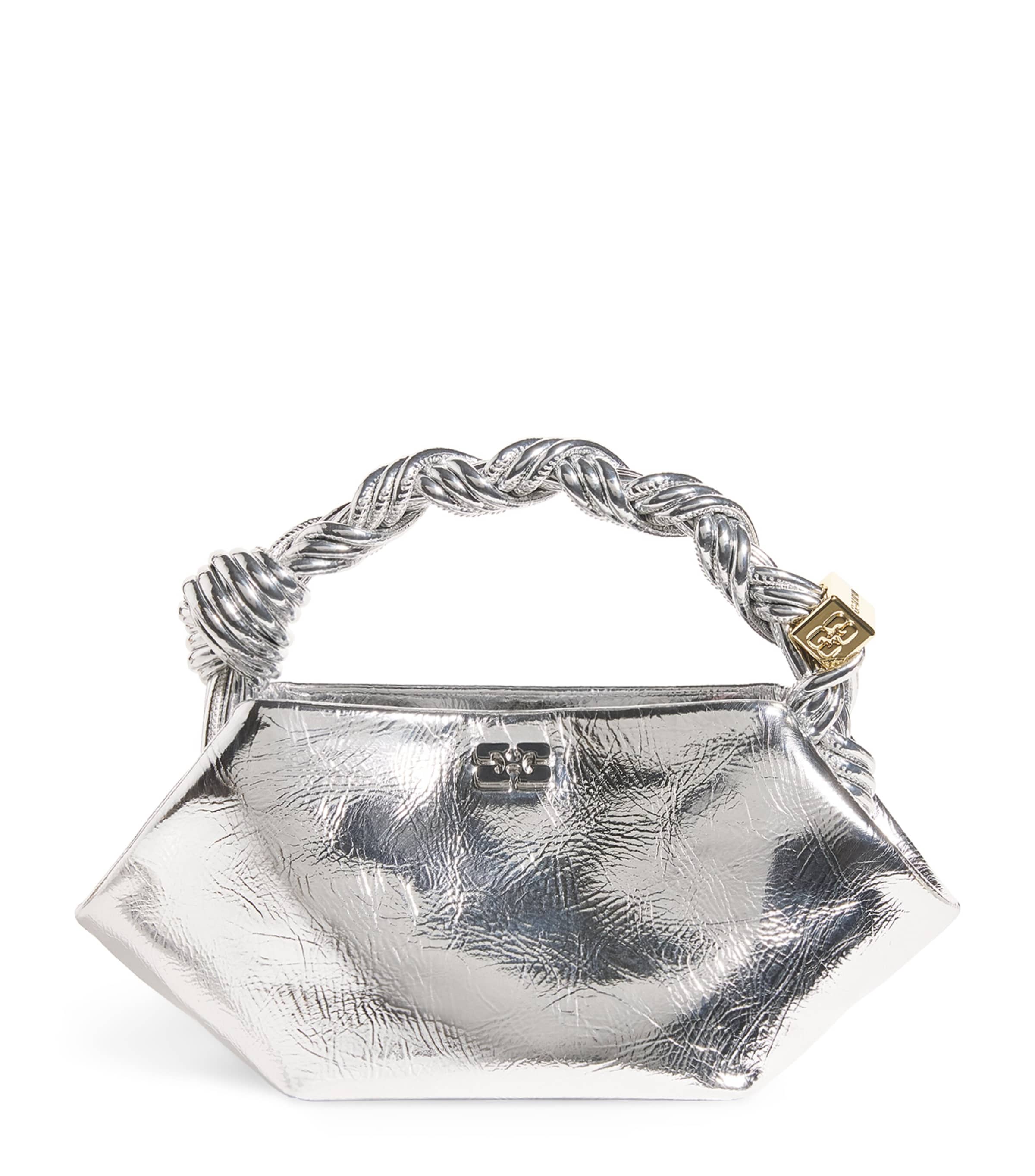 GANNI Mini Metallic Bou Top-Handle Bag | Women Bags | Crossbody Bags | Top Handle Bags | Women New In | Womens Bags | Designers | Ganni