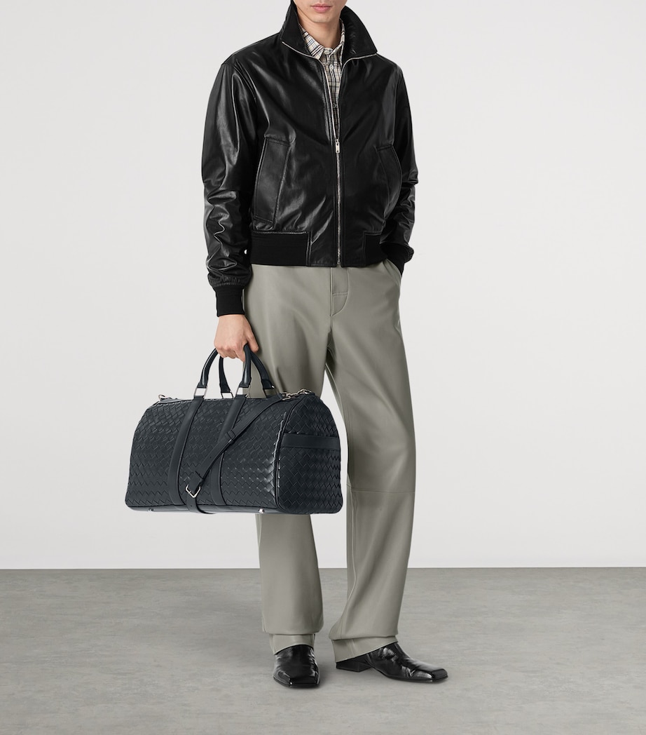 Large Leather Intrecciato Duffle Bag 2077 Image 2