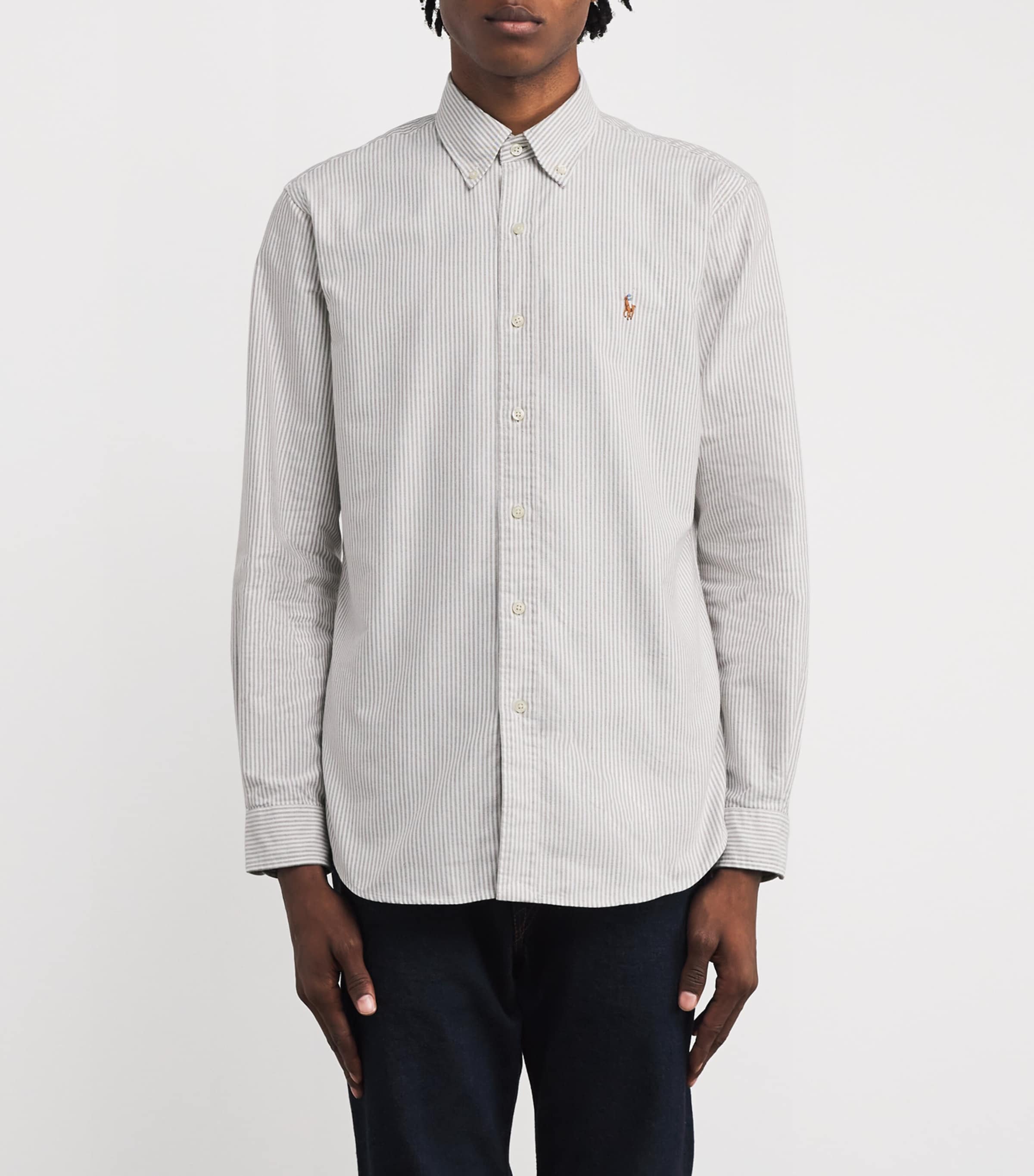 Cotton Oxford Shirt BROWN Image 3